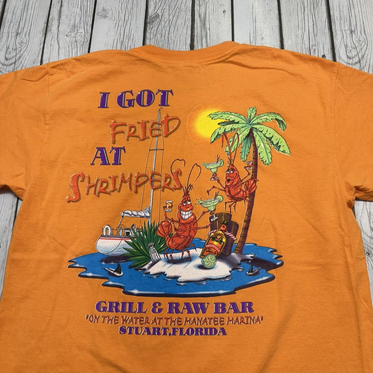 Gildan × Vintage Vintage Shrimpers tee Size US L / EU 52-54 / 3 - 3 Thumbnail