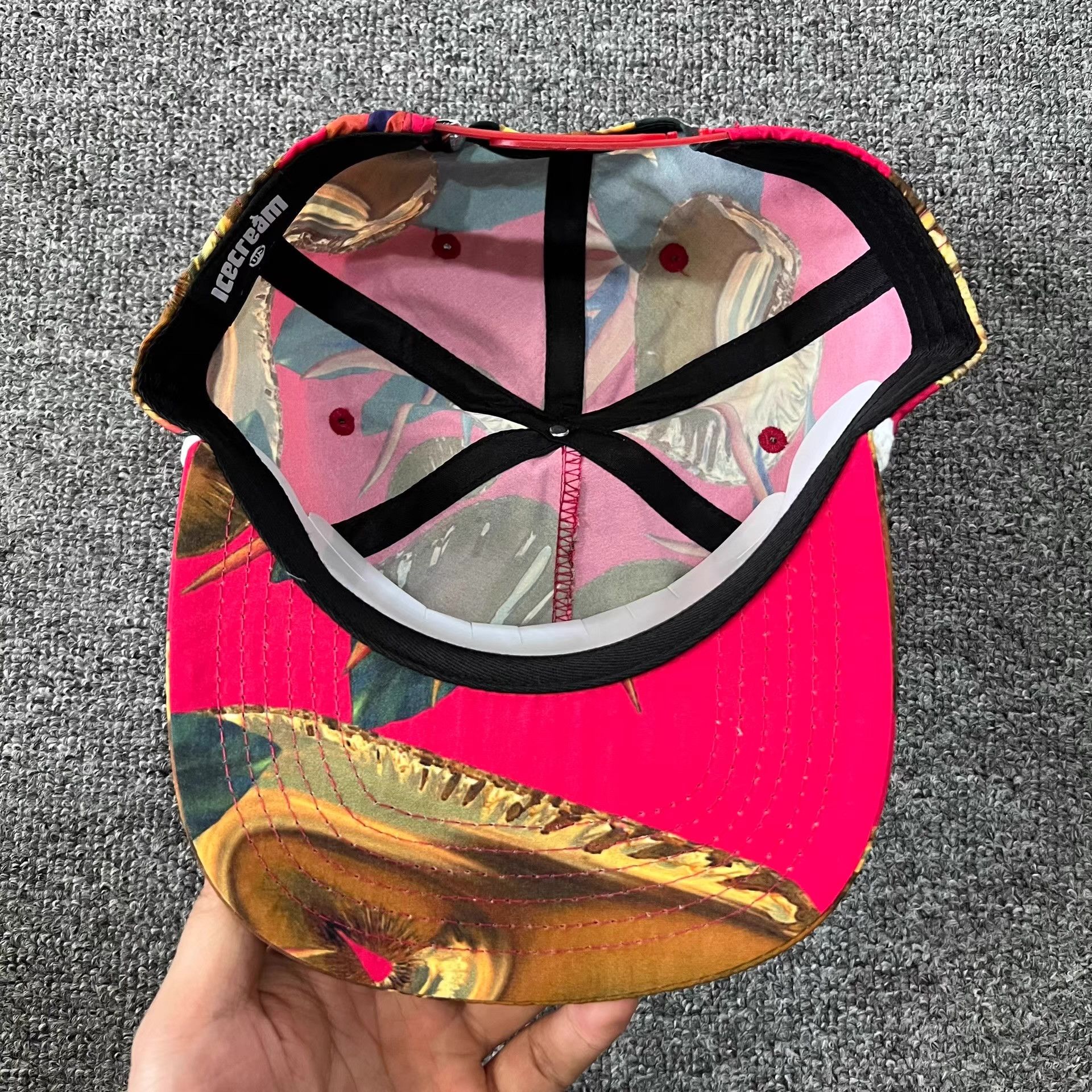 Billionaire Boys Club BBC ICECREAM Flying Dog Flat Brim Baseball Cap & Sun Hat Q7 Size ONE SIZE - 3 Thumbnail