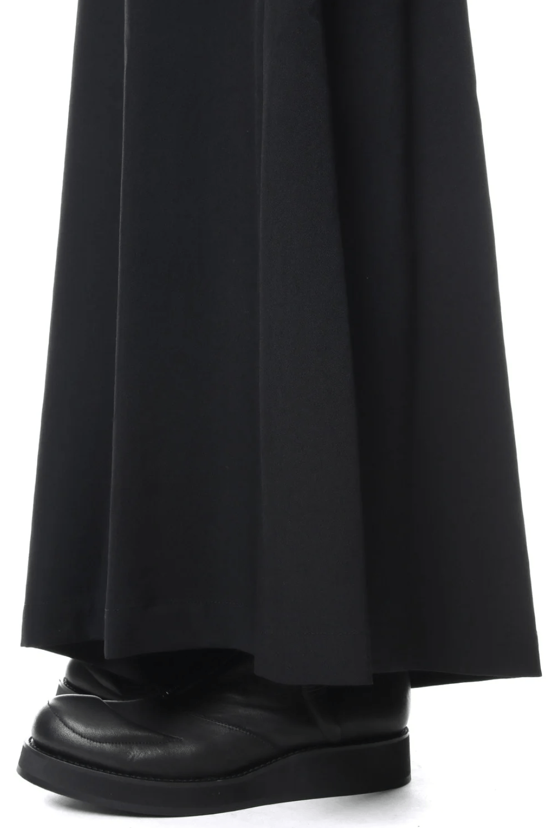 Yohji Yamamoto Yohji Yamamoto Pour Homme W/GABARDINE Flare Wide Pants Black Size US 28 / EU 44 - 8 Thumbnail