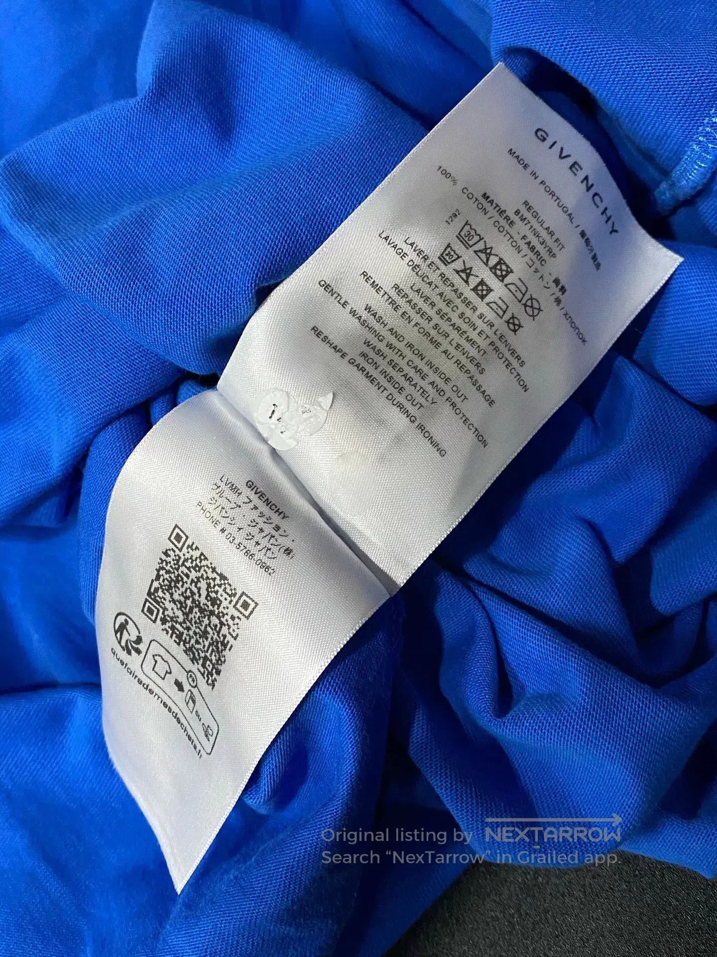 Givenchy givenchy short sleeve t-shirt in blue. Size US XL / EU 56 / 4 - 2 Thumbnail