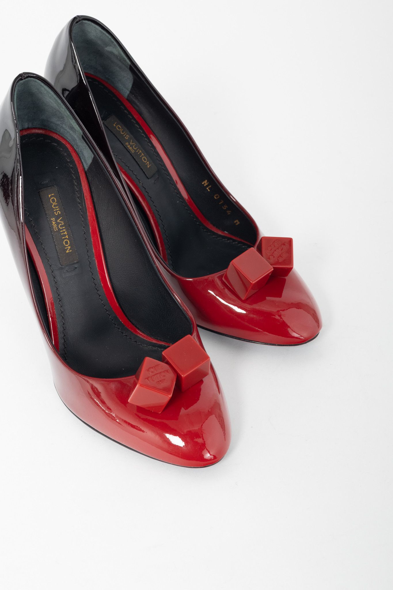 Louis Vuitton Louis Vuitton Gossip Ombre Patent Leather Cube Heels Size US 4.5 / IT 34.5 - 6 Thumbnail