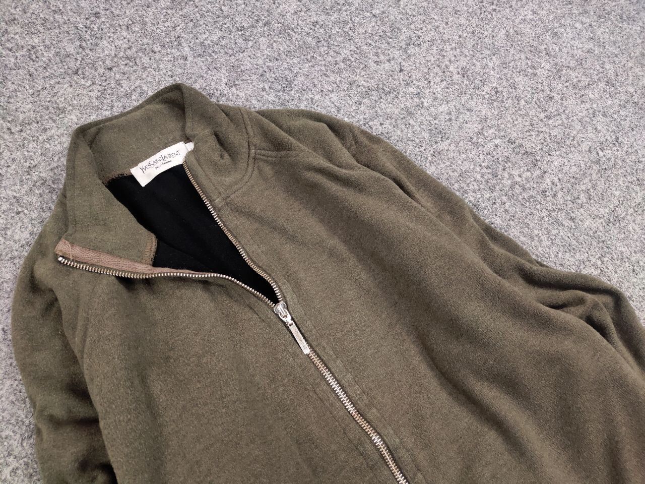 Yves Saint Laurent Vintage 90's Yves Saint Laurent YSL Logo Full Zip Pullover Size US L / EU 52-54 / 3 - 11 Thumbnail