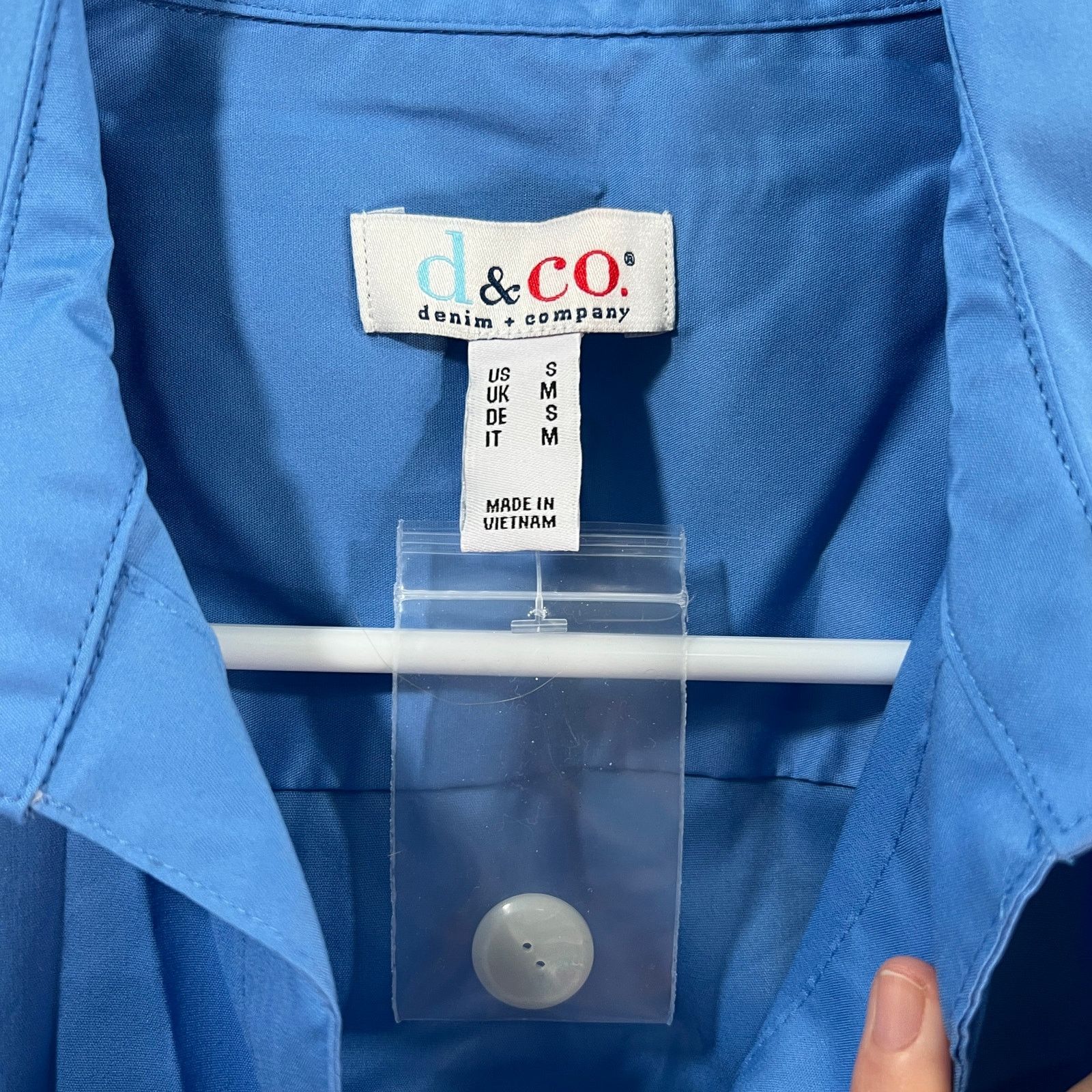 Denim & Co. Denim & Co. Coolmax Cotton Shirt Marine Blue Size Small Size S / US 4 / IT 40 - 3 Thumbnail