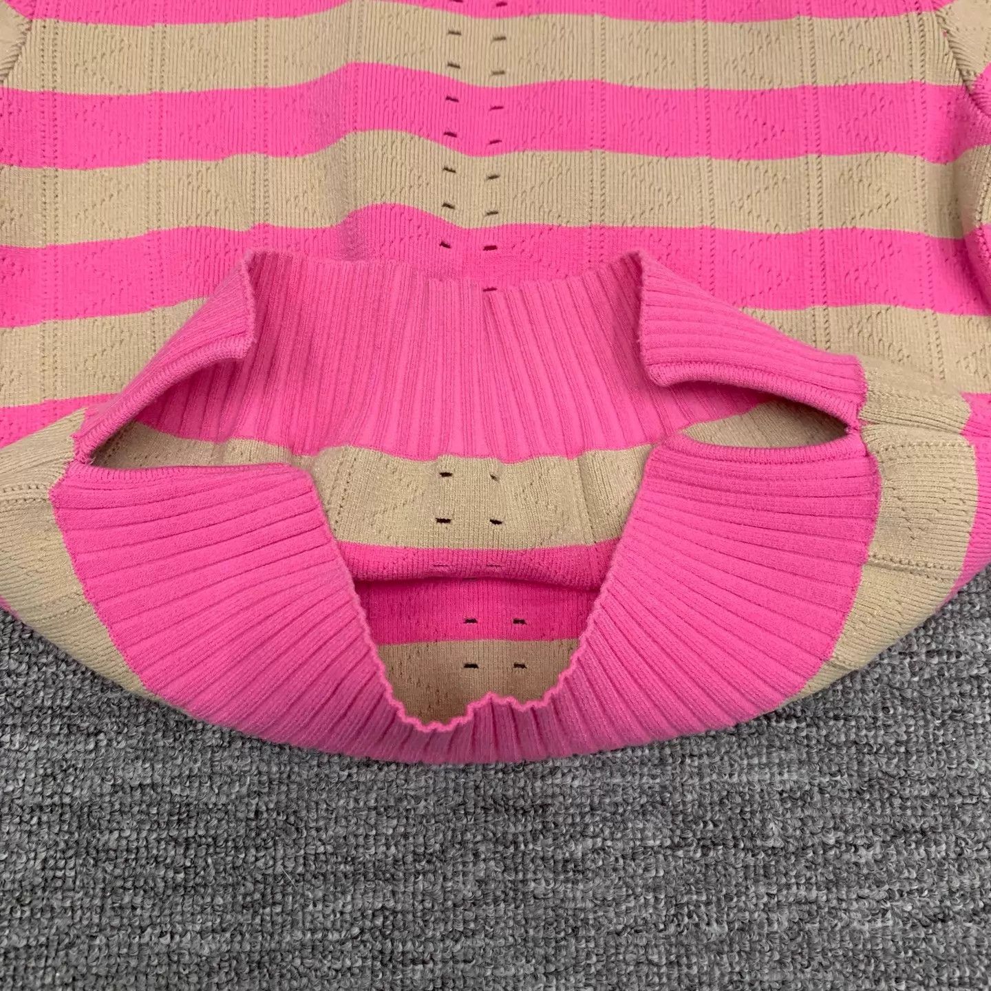 Fendi Fendi Bow Striped Knit Short Sleeve 36 95 New Size XS / US 0-2 / IT 36-38 - 7 Thumbnail