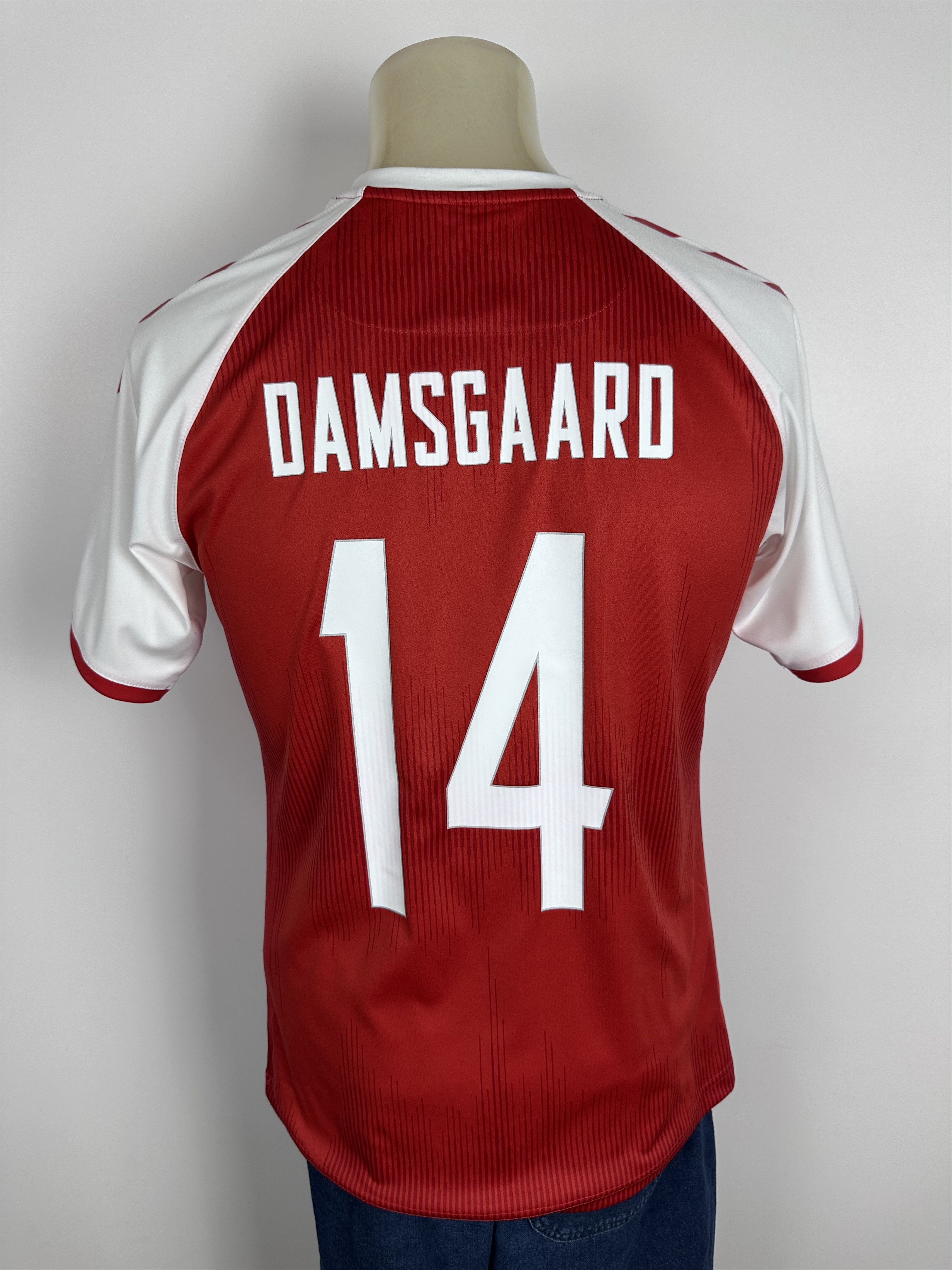 DENMARK 2021 2022 FOOTBALL SHIRT SOCCER JERSEY #14 DAMSGAARD