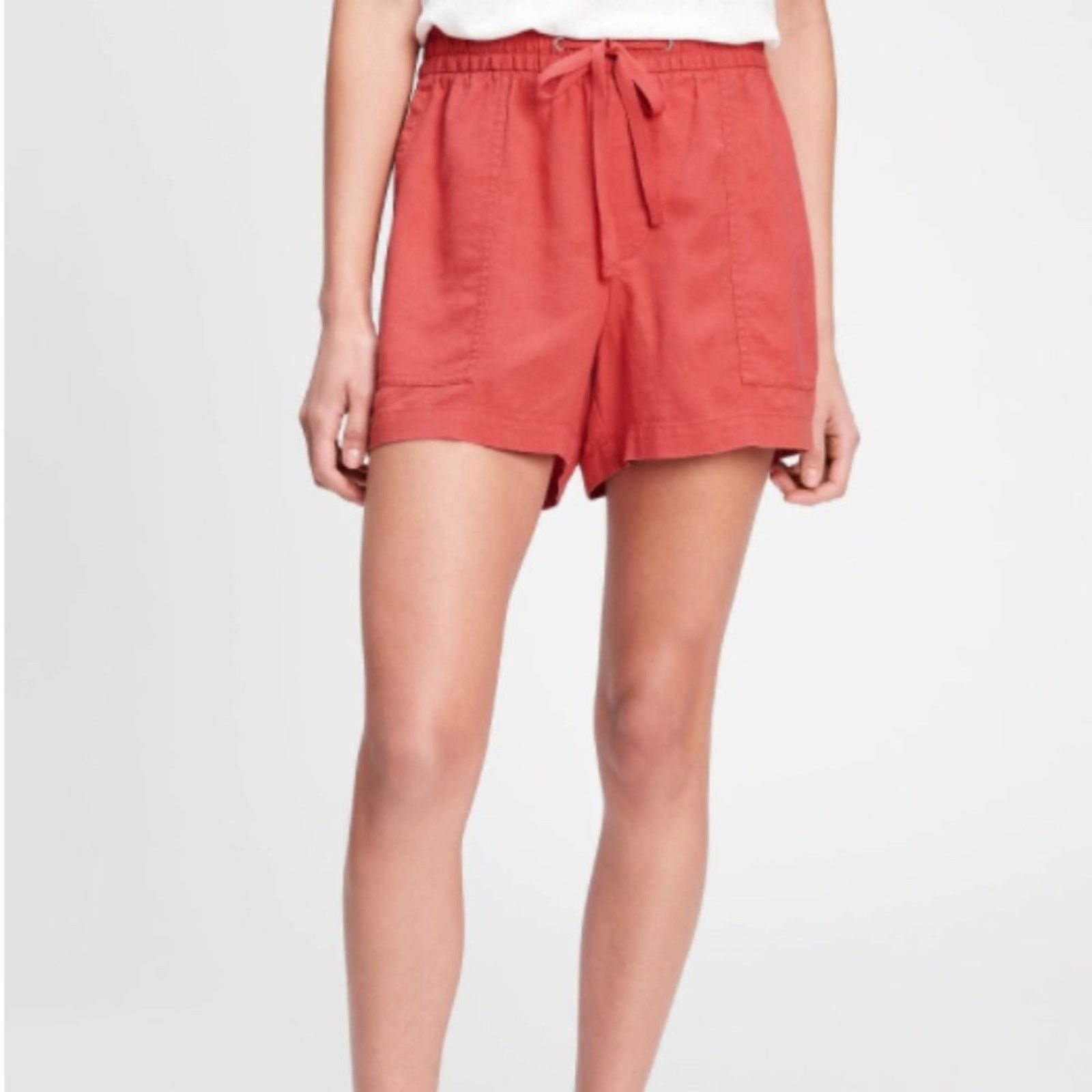 Gap GAP Factory Orange Desert Flower Pull-On Utility Shorts Size 32" / US 10 / IT 46 - 3 Thumbnail