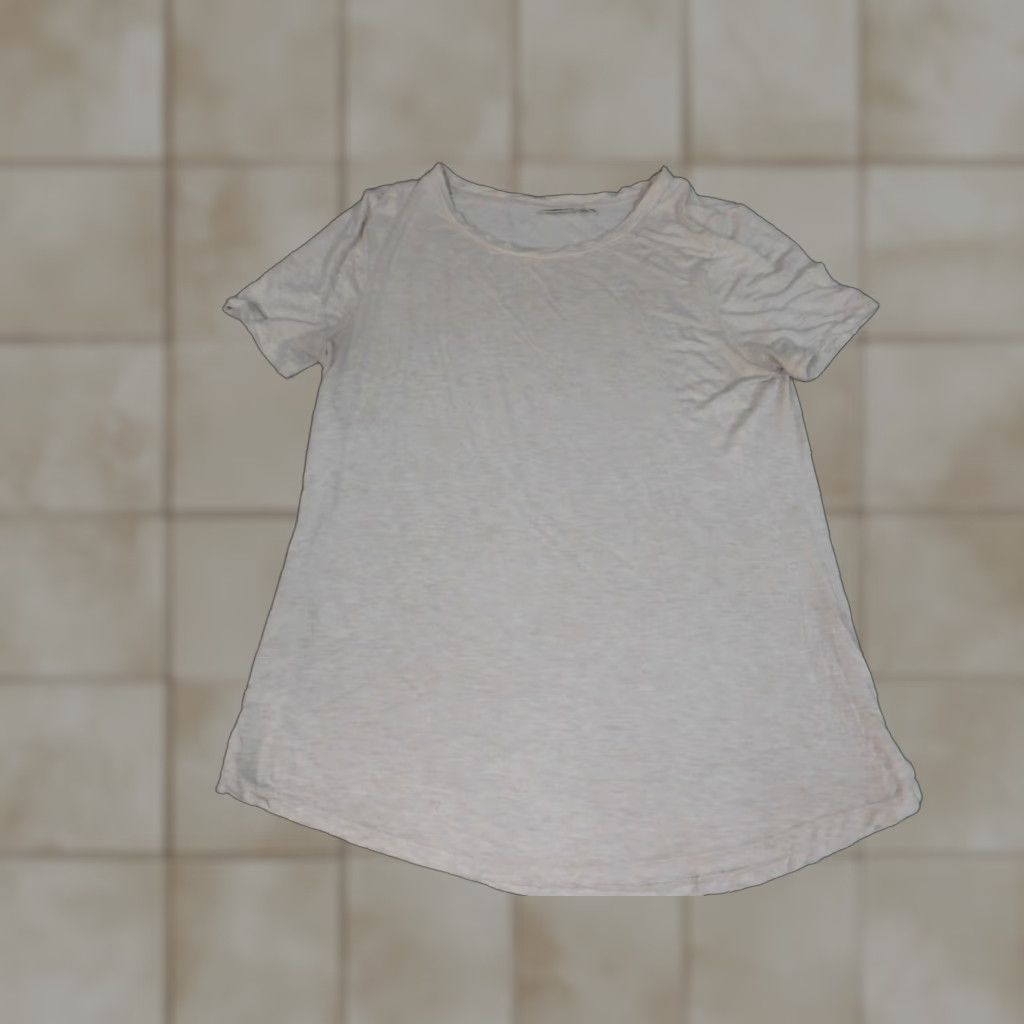 Vintage Versona Blouse Shirt Women L Beige Cap Sleeve Crew Neck Stretch Casual Regular Button Versona Size L / US 10 / IT 46 - 1 Thumbnail