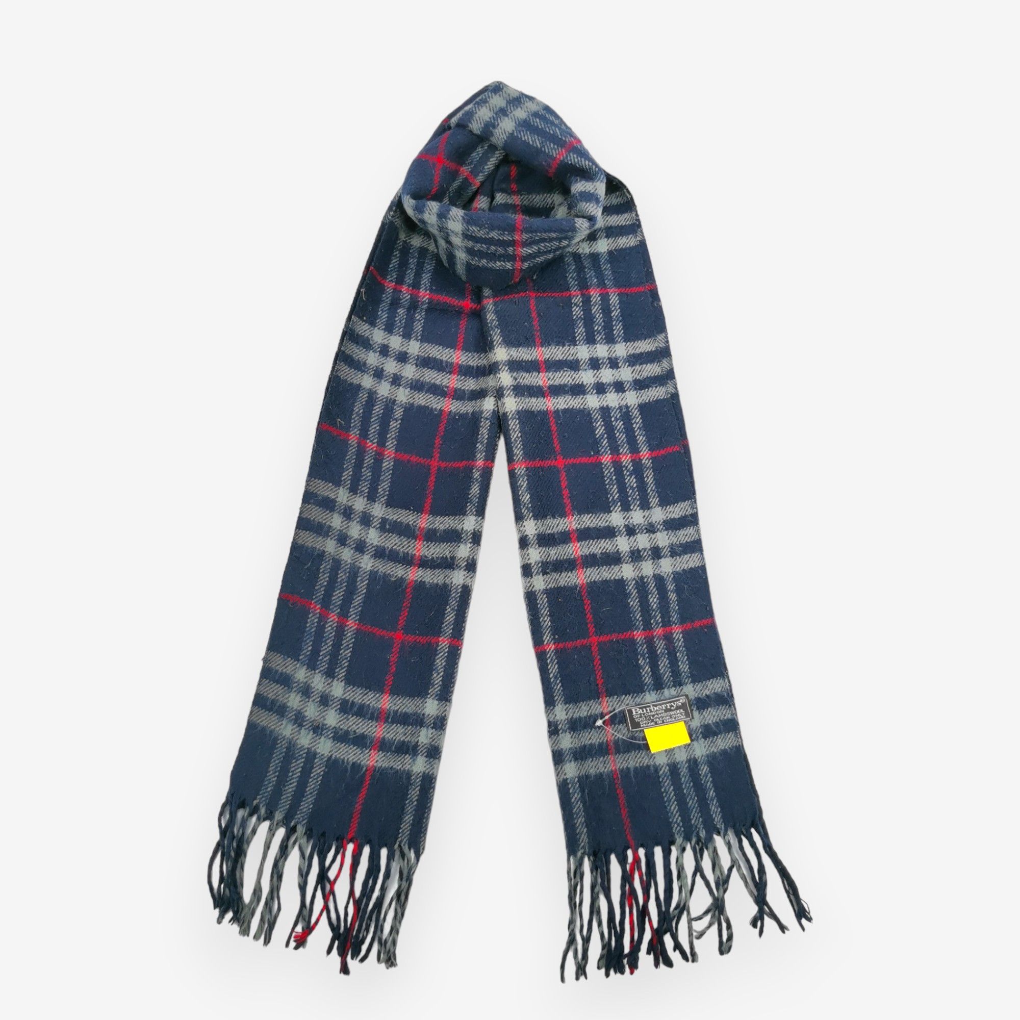 Vintage Burberry Scarf Muffler Wool Cashmere Scarves