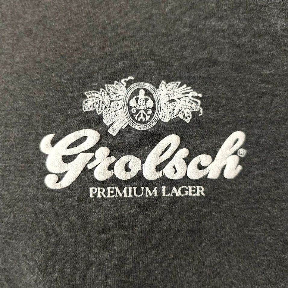 Vintage VINTAGE Hef-T Grolsch Premium Lager T Shirt Mens Large Gray 80s 90s Made In USA Shirts Mens Beer Breweriana Size US L / EU 52-54 / 3 - 3 Thumbnail