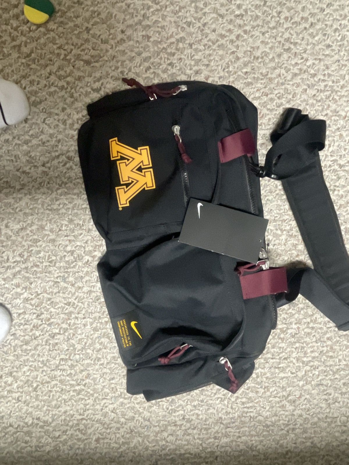 Nike Minnesota Gophers Duffel Bag in Black, Men's