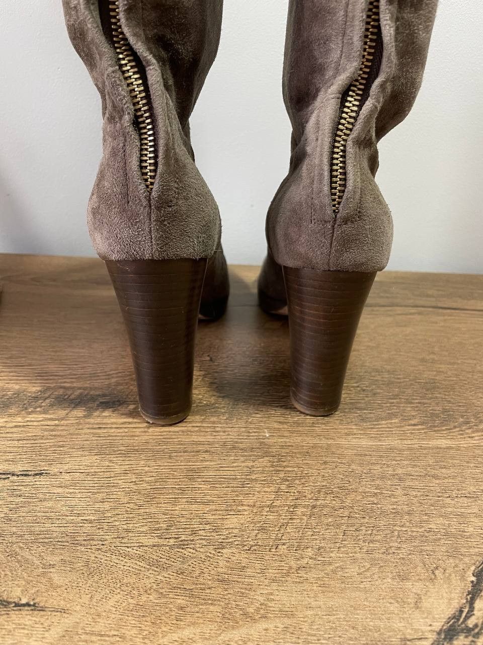Loro Piana Loro Piana Sharmaine Suede High Knee Boots Womens Brown Size US 6.5 / IT 36.5 - 5 Thumbnail
