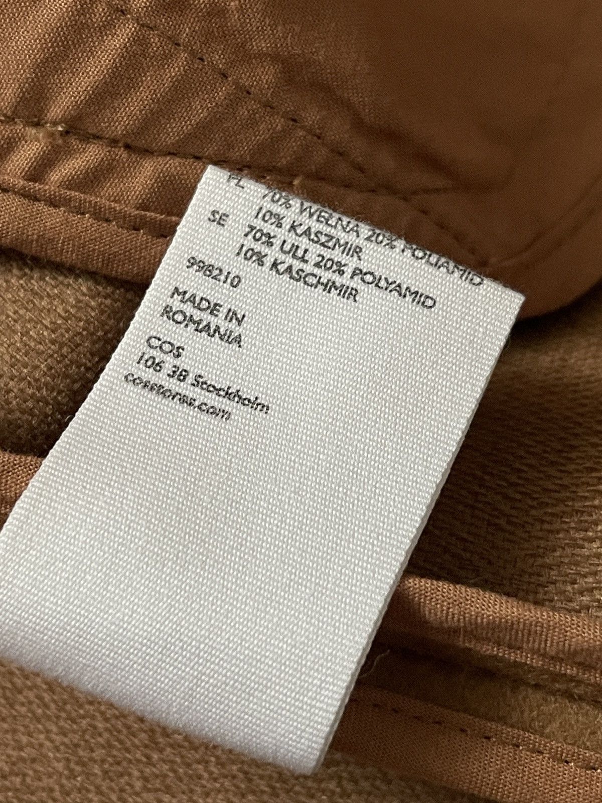 Cos 🔥COS beige new cashmere wool coat Size S / US 4 / IT 40 - 12 Thumbnail