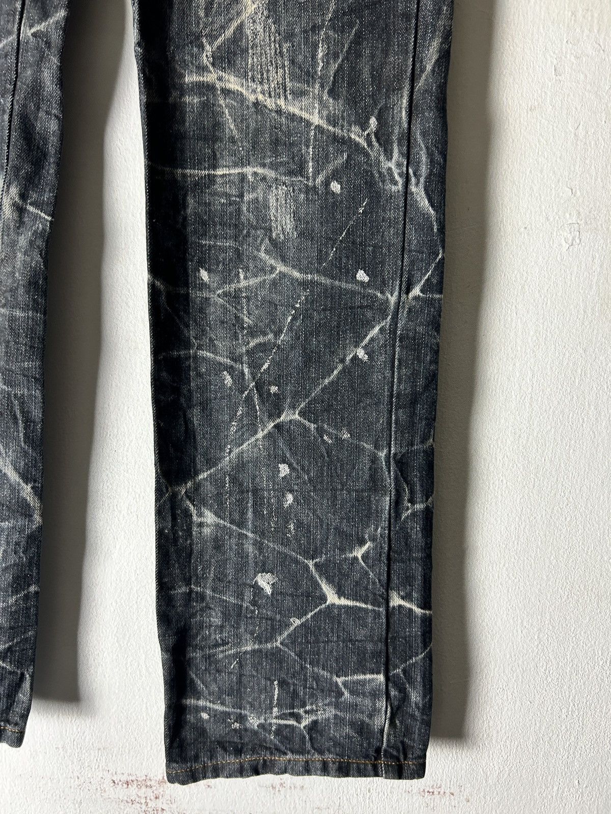 Le Grande Bleu (L.G.B.) Double Waist Sick Faded Explosion Fashion Japan Punk Style Size US 32 / EU 48 - 2 Thumbnail