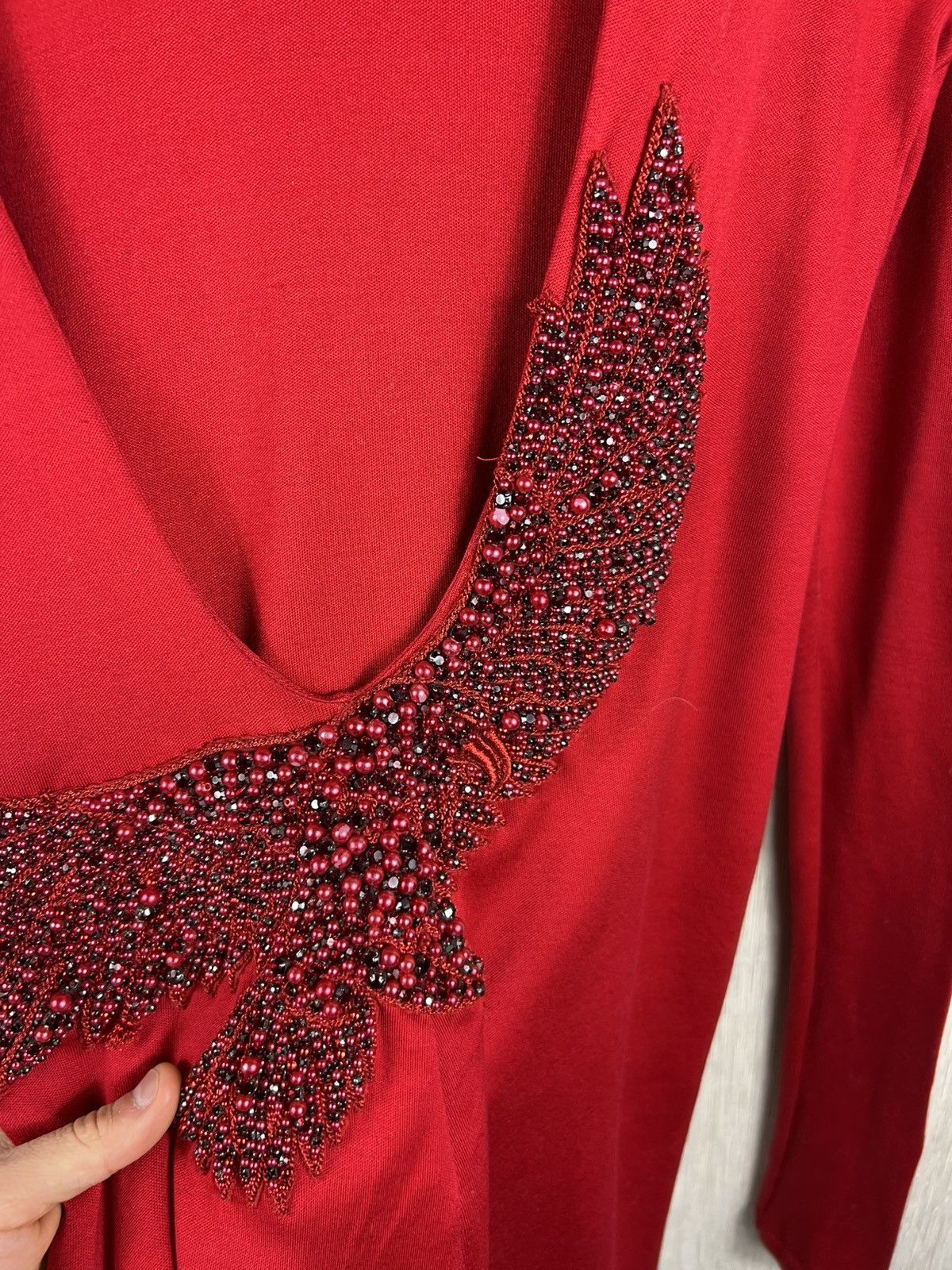 Balmain Archive Balmain FW 2012 eagle bird pearls open back dress Size M / US 6-8 / IT 42-44 - 22 Thumbnail
