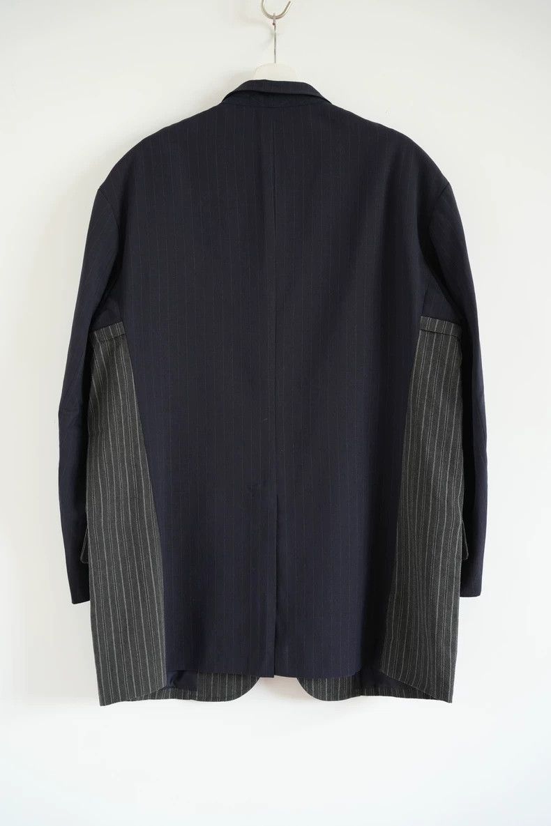 Yohji Yamamoto Yohji Yamamoto Yohji Yamamoto Striped Wool Suit Jacket Size US M / EU 48-50 / 2 - 2 Thumbnail