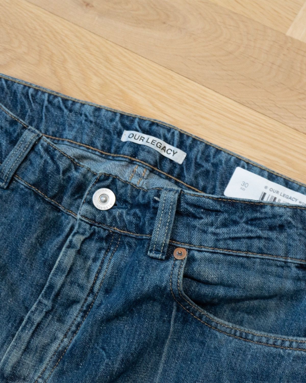 Our Legacy Our Legacy Linear cut stripe denim Size US 30 / EU 46 - 4 Thumbnail