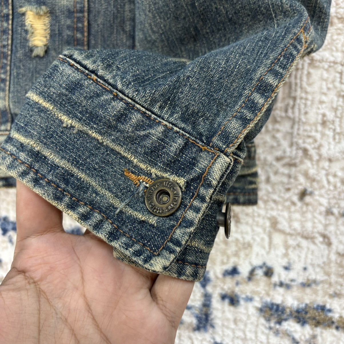 Other IN THE ATTIC DISTRESSED STUDED PUNK STYLE DENIM JACKET Size M / US 6-8 / IT 42-44 - 9 Thumbnail