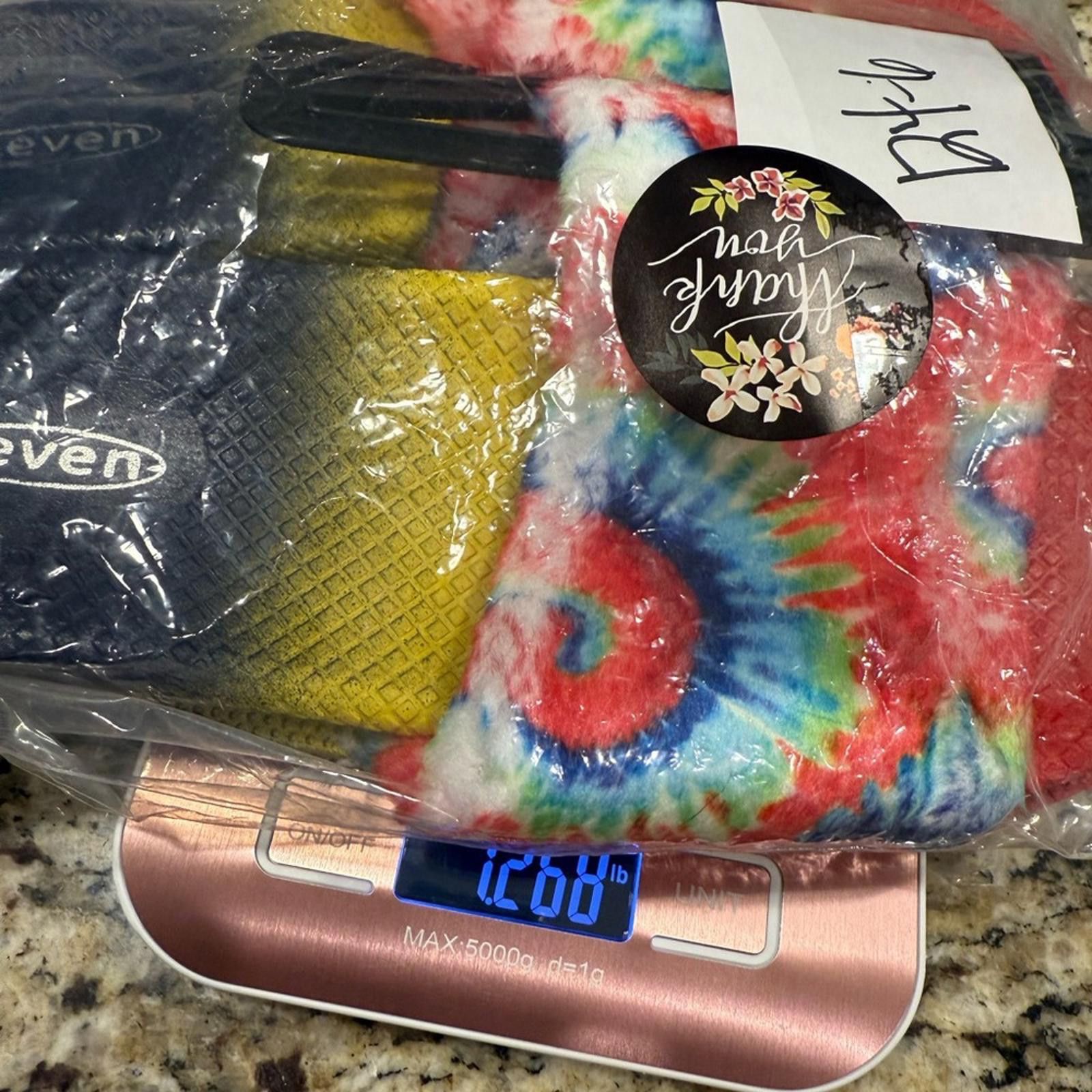 Seven 7 Seven tie dyed faux fur rainbow colored slides Size 10 Size US 10 / IT 40 - 9 Thumbnail
