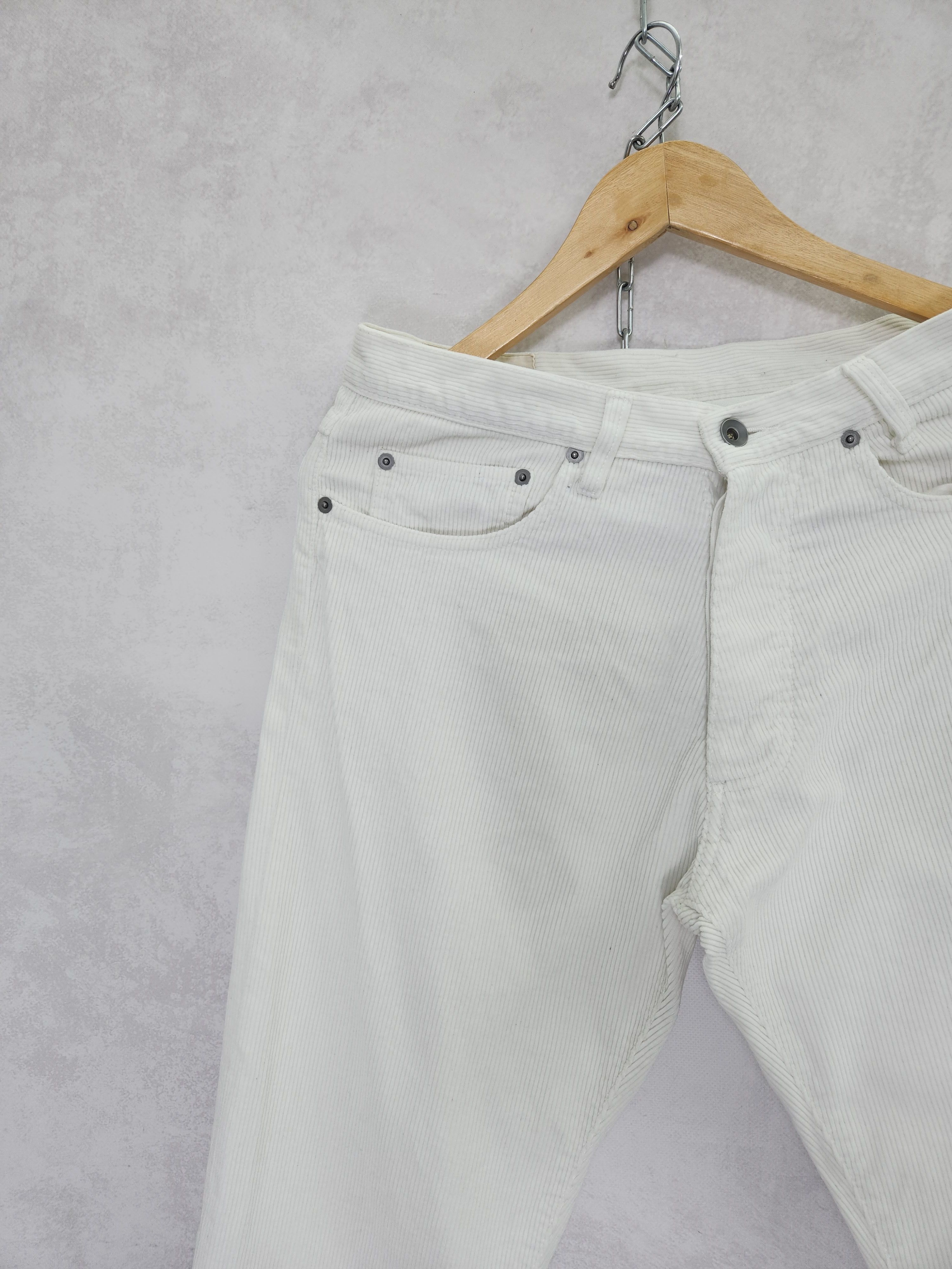 Universal Works Universal works workshop denim velvet corduroy white pants Size US 30 / EU 46 - 2 Thumbnail