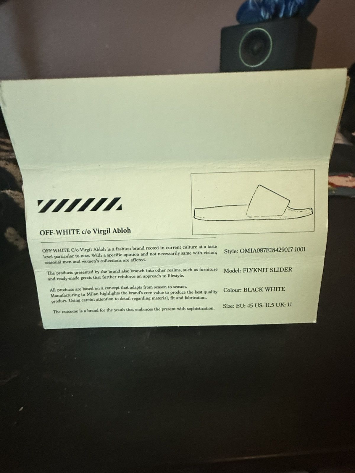 Off-White Off-White Flyknit Slides Size US 11.5 / EU 44-45 - 4 Thumbnail