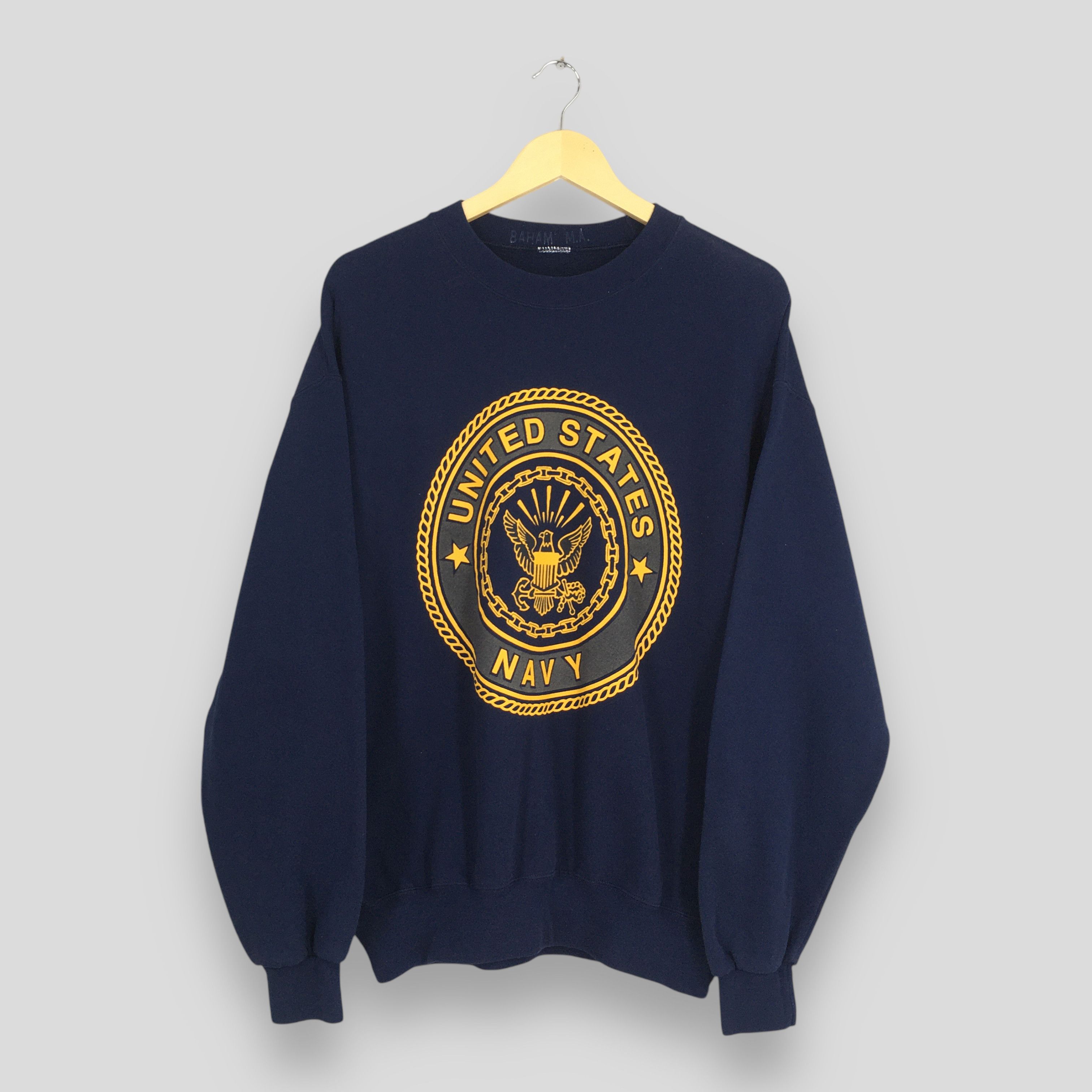 Other Vintage United States Navy Blue Sweatshirt Large Size US L / EU 52-54 / 3 - 1 Thumbnail