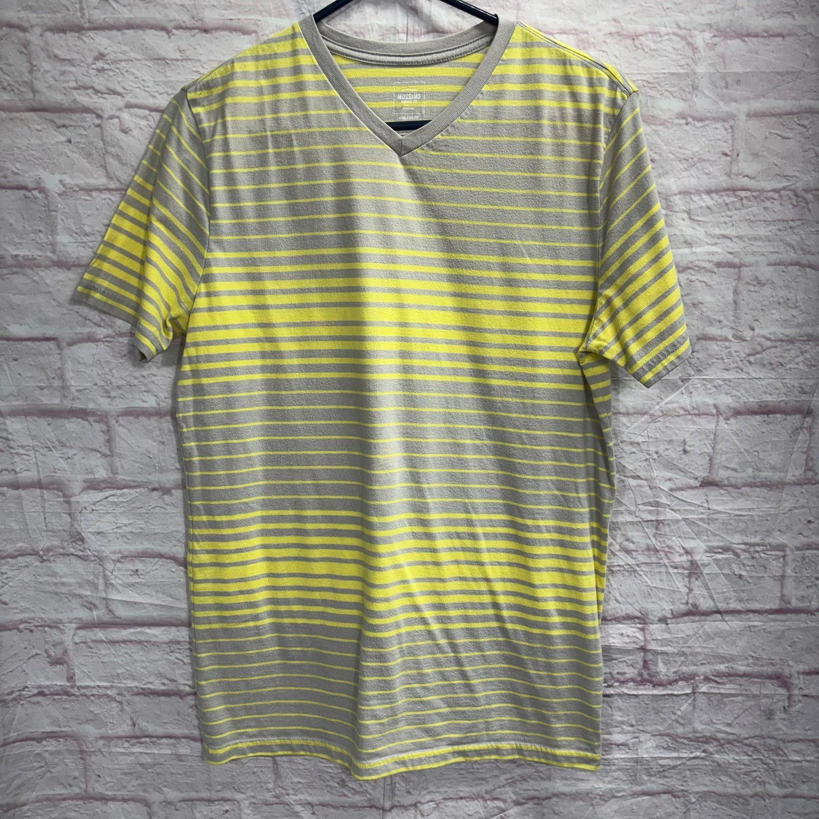 Mossimo Mossimo Supply Co Athletic Fit Striped V-Neck T-Shirt Small Size US S / EU 44-46 / 1 - 1 Thumbnail