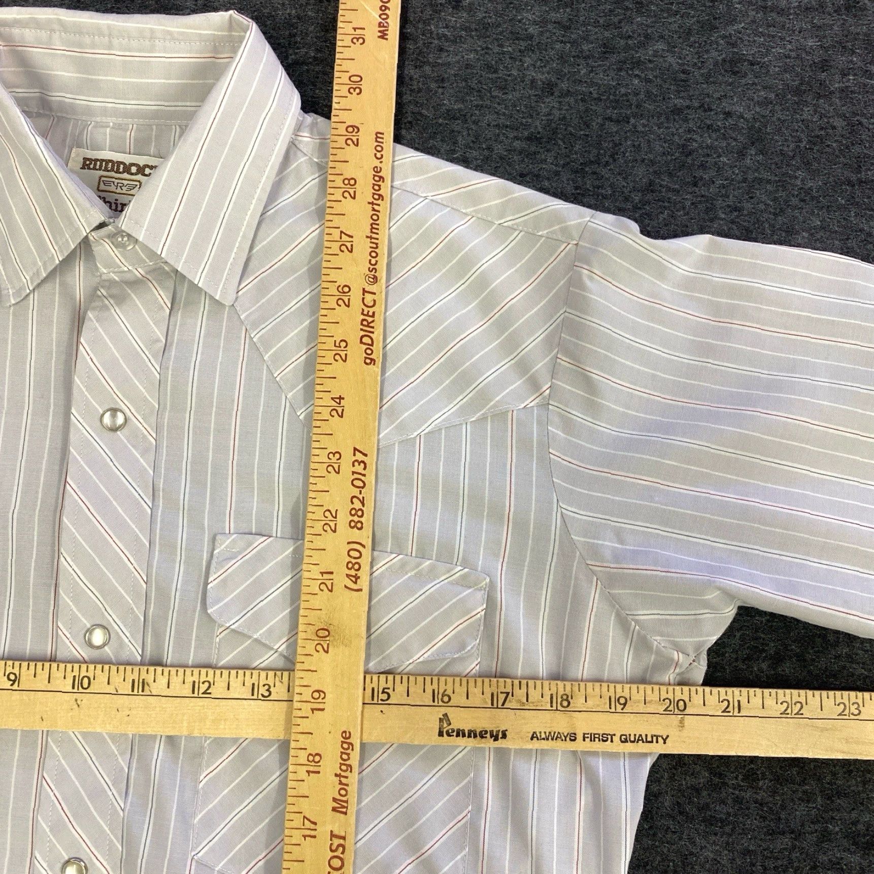 Vintage VINTAGE Ruddock Western Pearl Snap Shirt Men’s Classic Fit Long Tail 15-32 Size US M / EU 48-50 / 2 - 2 Thumbnail