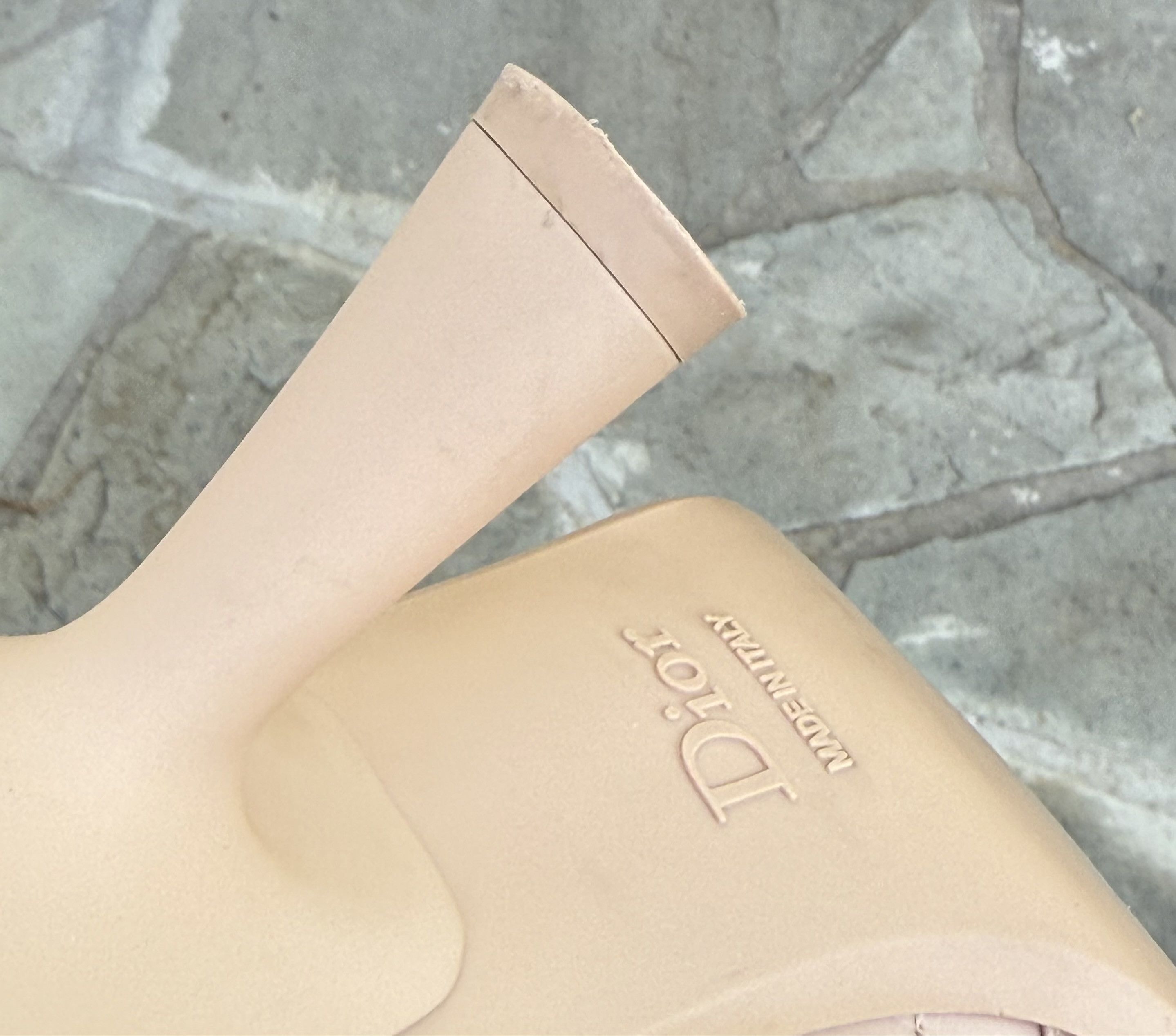 Christian Dior Monsieur Christian Dior Nude Quilted Leather Heeled Size US 7.5 / IT 37.5 - 17 Thumbnail