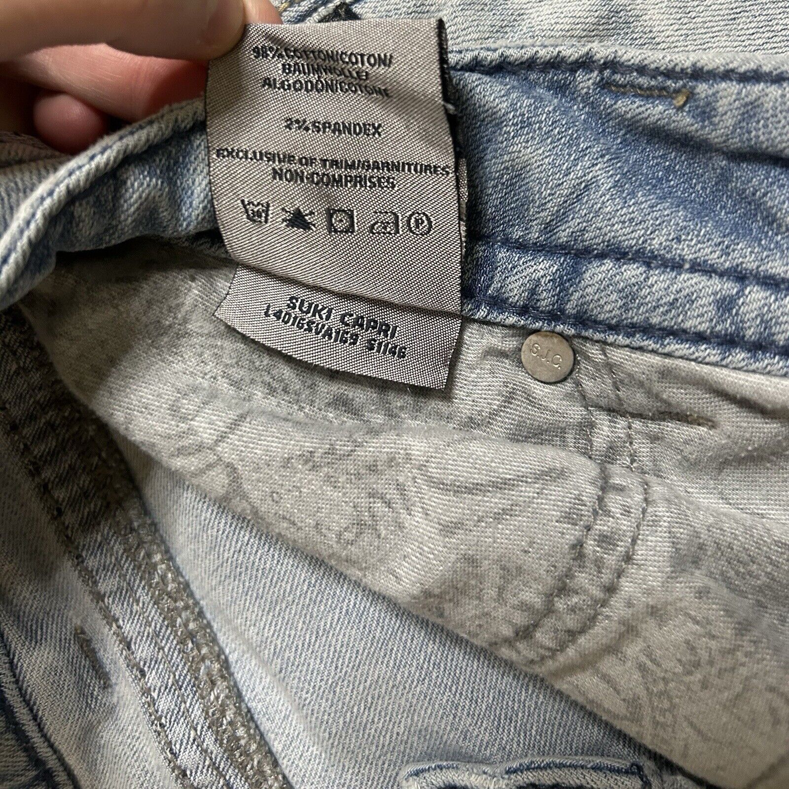 Silver Jeans Co. Y2k Silver Suki Capri Light Wash Jeans Size W30 Size 30" / US 8 / IT 44 - 4 Thumbnail