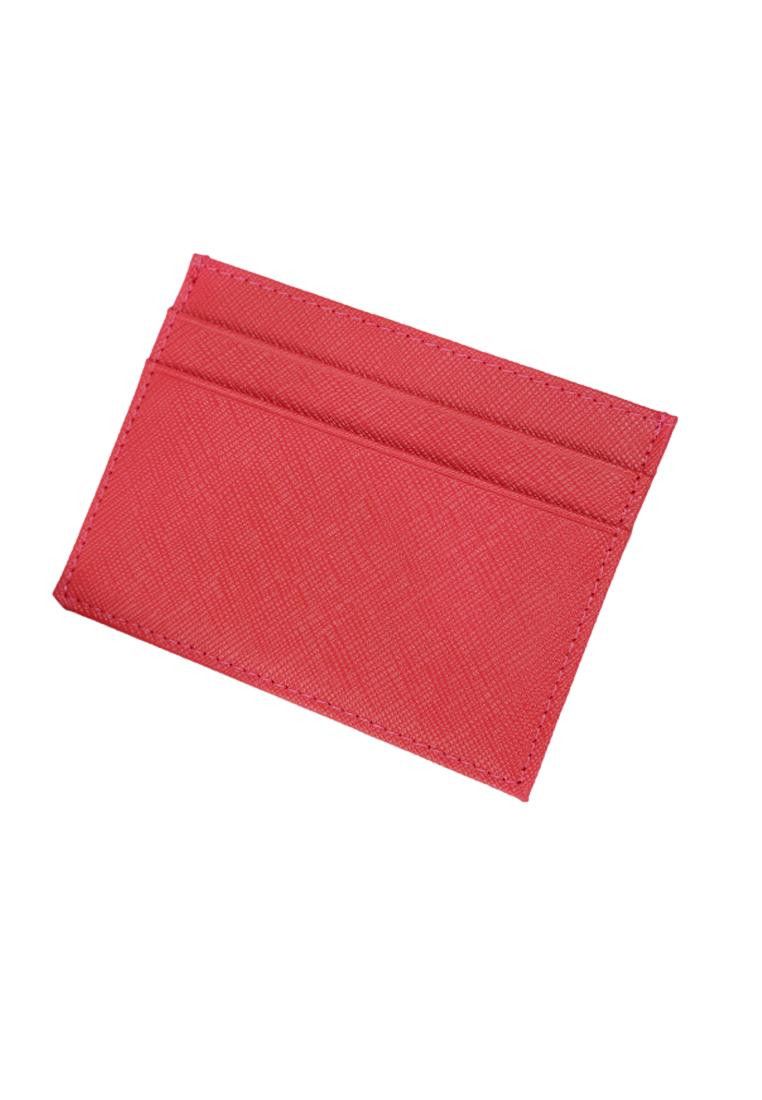 Other Rose Red Grained Leather Card Holder Size ONE SIZE - 2 Thumbnail