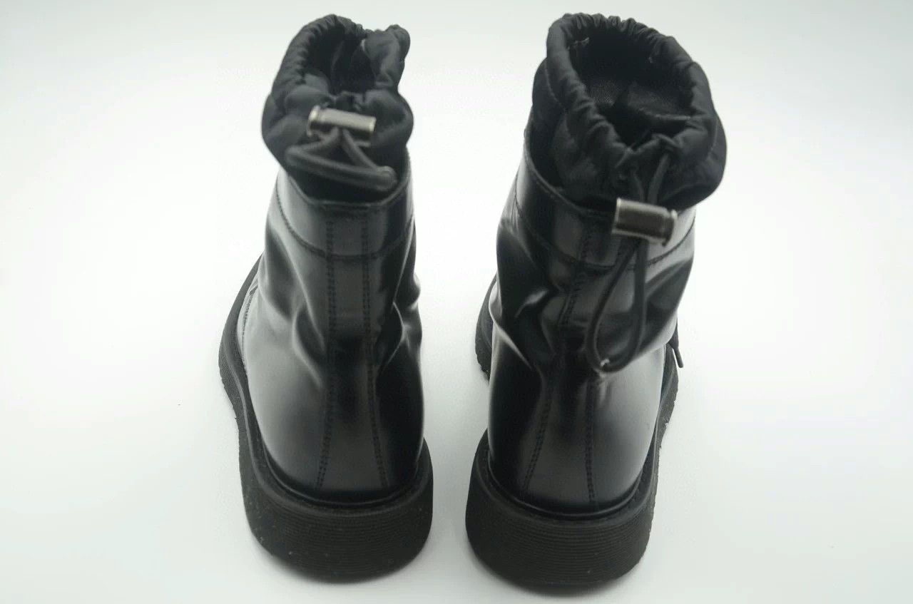 Prada Prada high-top double leather black men's 42 boots Size US 9 / EU 42 - 4 Thumbnail