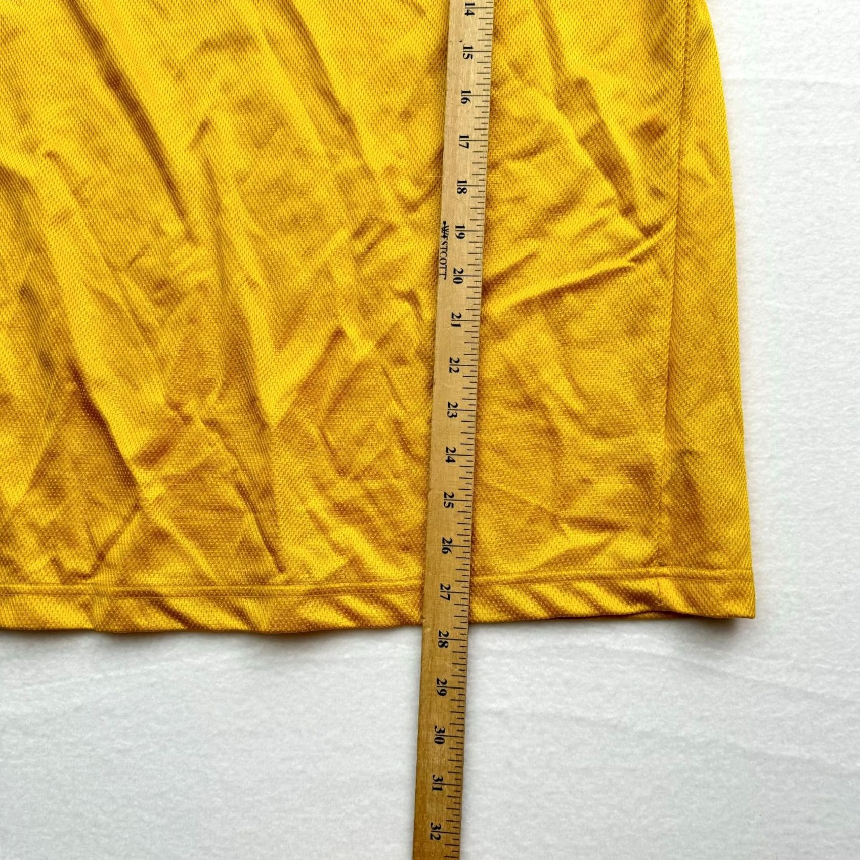 Nike VINTAGE Nike Sportswear Y2K Mens Medium Gray Tag Yellow Athletic Shirt Jersey Mens Size US M / EU 48-50 / 2 - 4 Thumbnail
