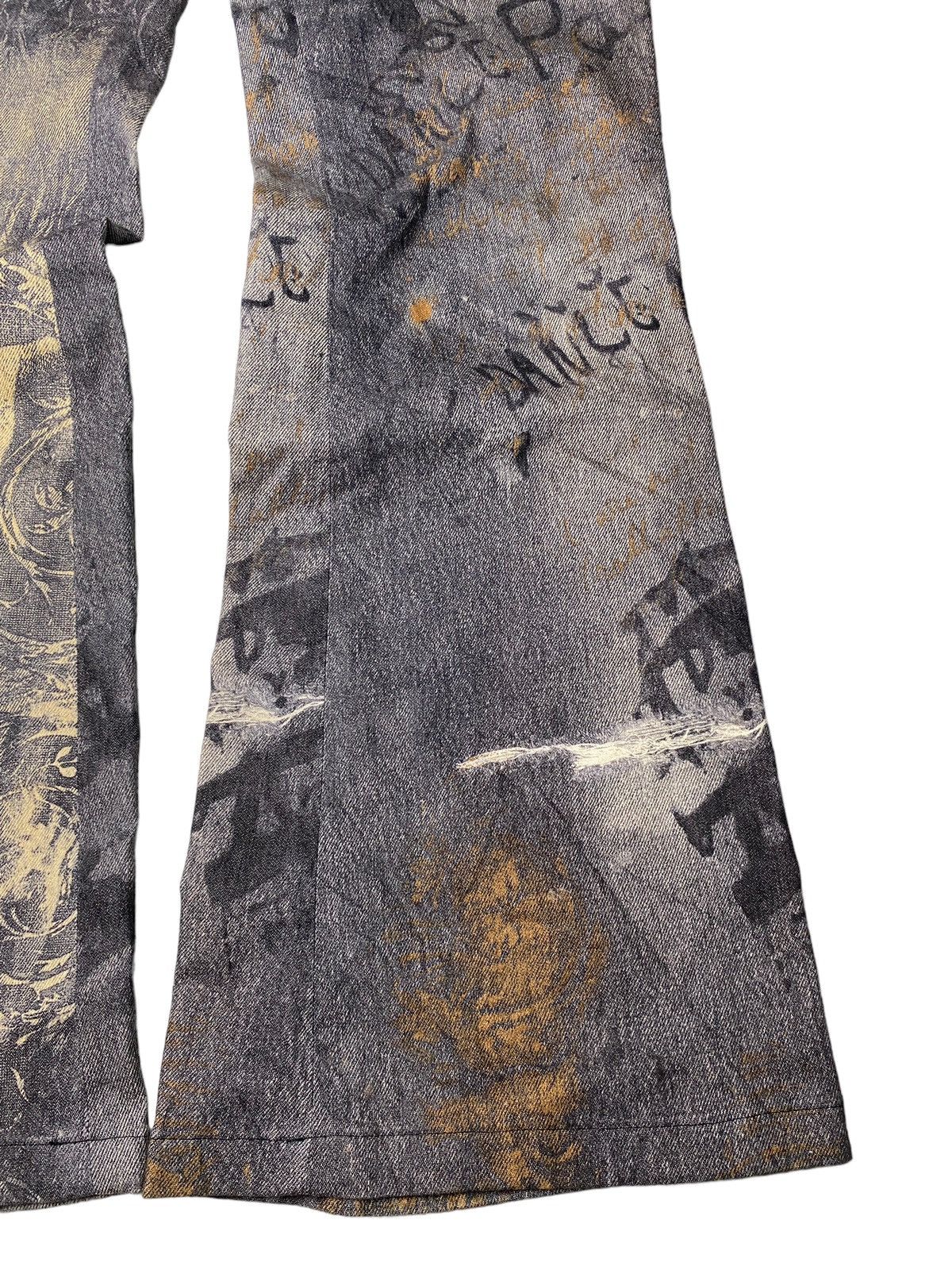If Six Was Nine 2000's Tornado Mart Flared Tribal Pants Size US 29 - 7 Thumbnail