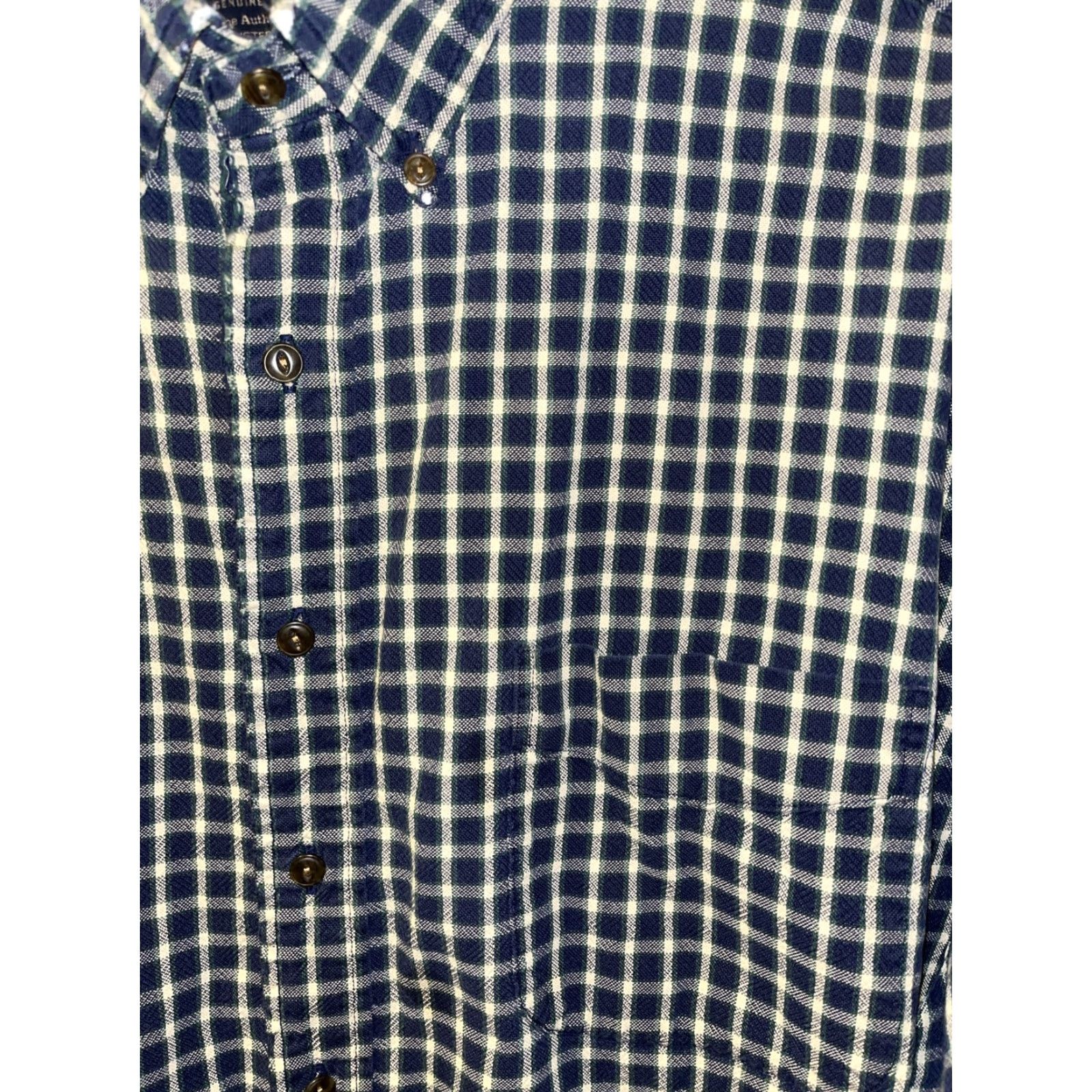 Abercrombie & Fitch VINTAGE Abercrombie & Fitch Men's Cotton Plaid Shirt XL Long Sleeve Button-Down Casual Fall Winter Green Blue 90s Size US XL / EU 56 / 4 - 2 Thumbnail