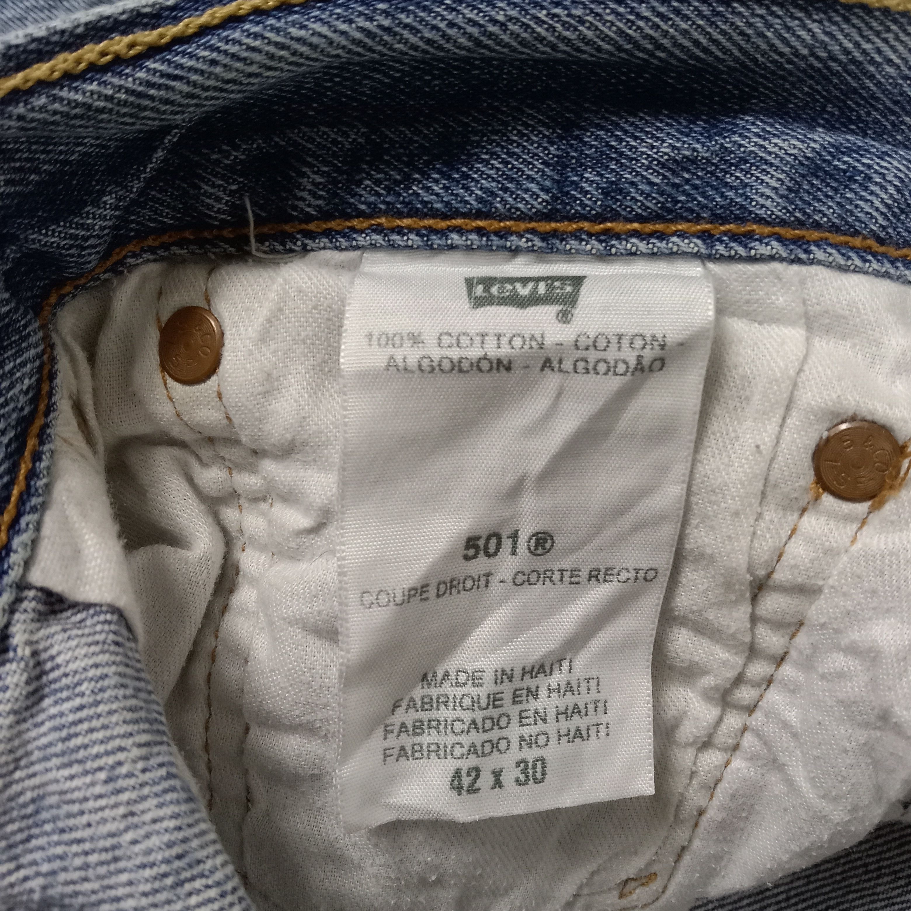 Levi's Levi's 501 Distressed Grunge Style Denim Jeans Size US 40 / EU 56 - 13 Thumbnail