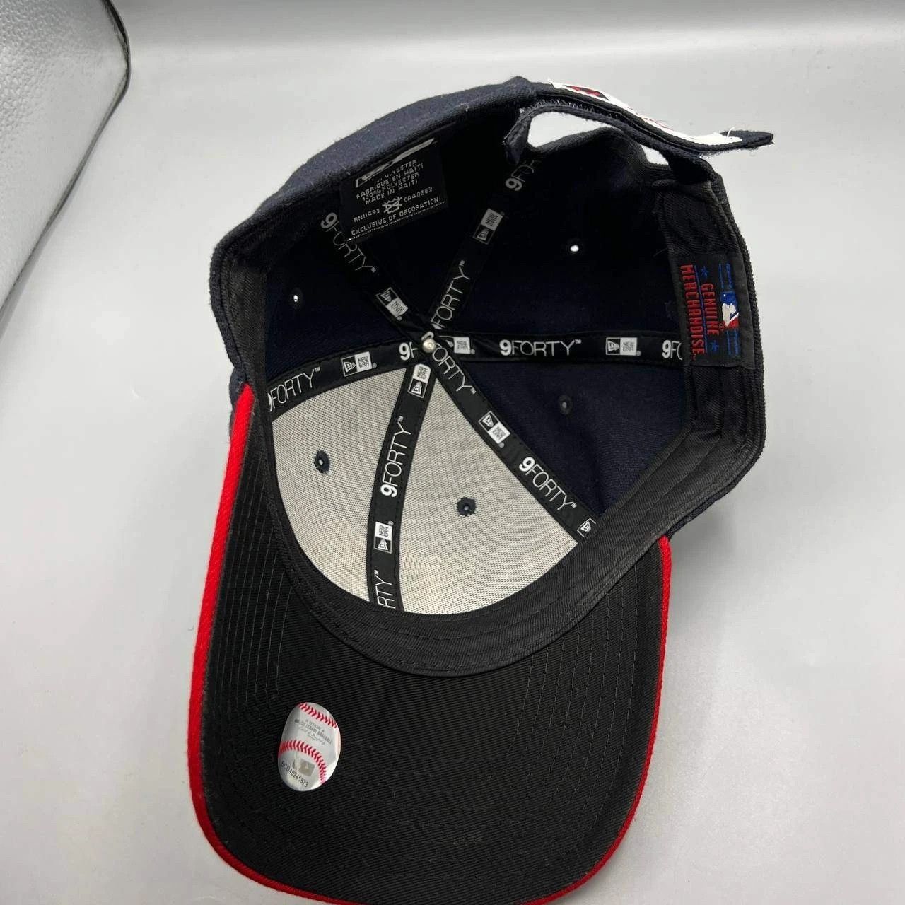 New Era Cleveland Indians Guardians Hat Men Black Red MLB Strap Back Size ONE SIZE - 2 Thumbnail