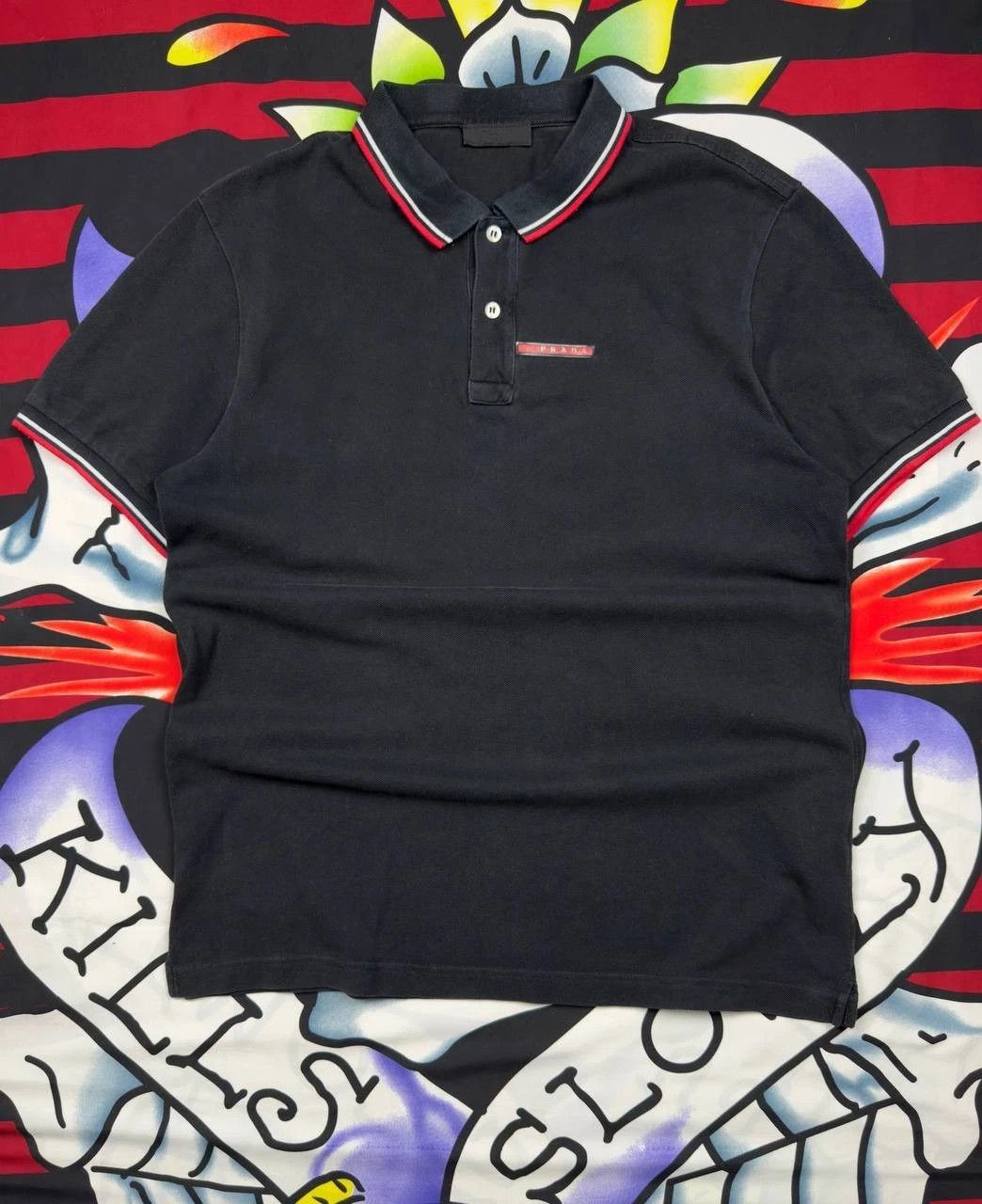 Prada Prada Red Tab Luxury Polo Shirt men's Size XXL Size US XXL / EU 58 / 5 - 1 Thumbnail
