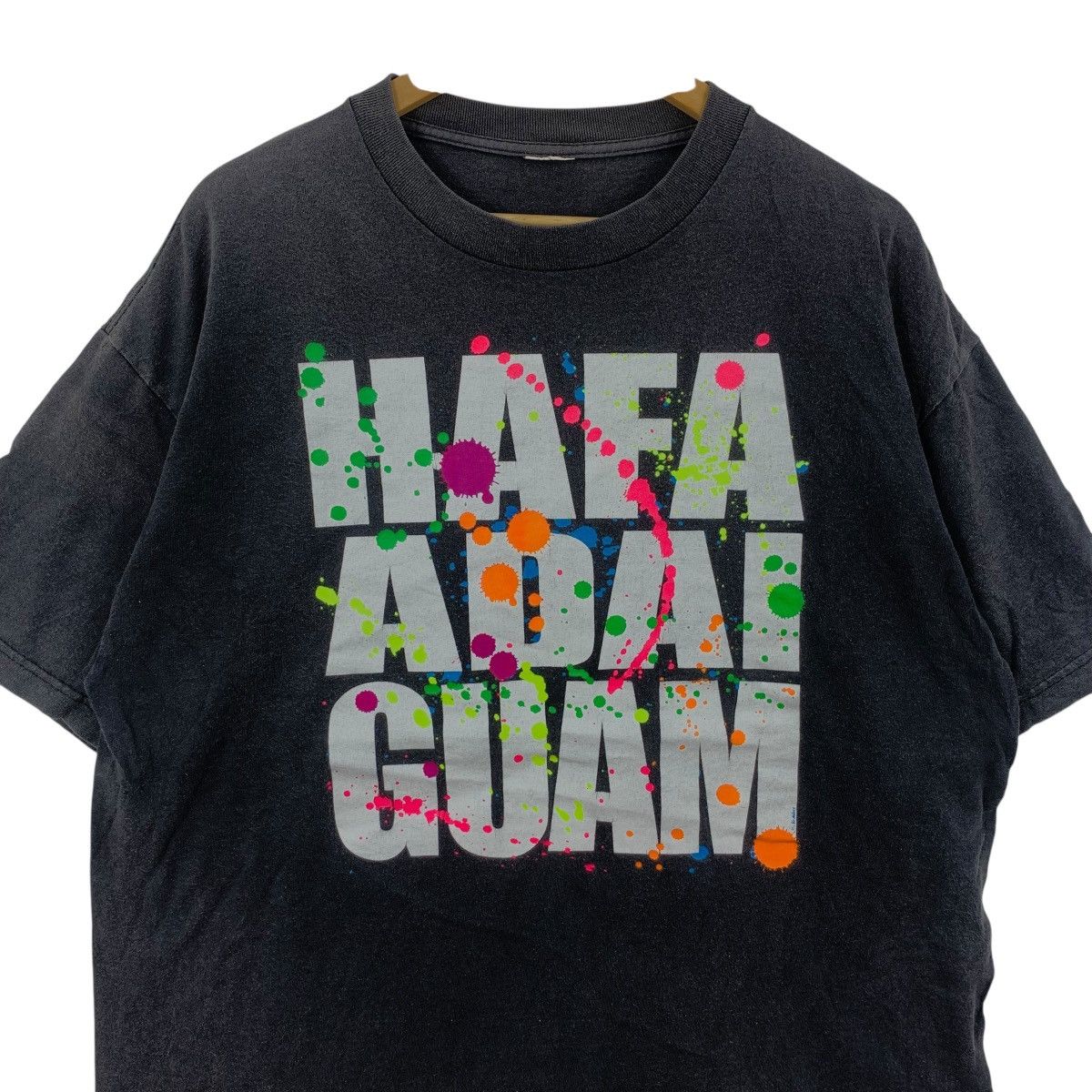 Vintage Vintage HAFA ADAI GUAM Paint Splatter Design Natural Sun Size US XL / EU 56 / 4 - 6 Thumbnail