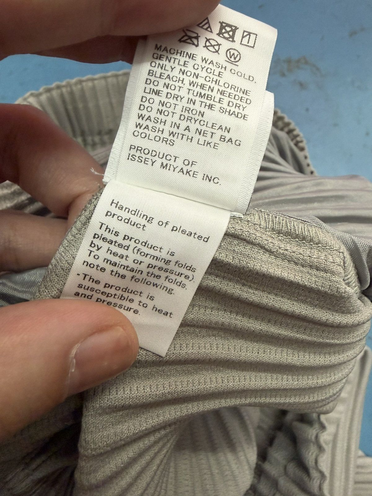 Homme Plisse Issey Miyake HP26-JF162 HOMME PLISSE GREY PANTS Size US 34 / EU 50 - 5 Thumbnail