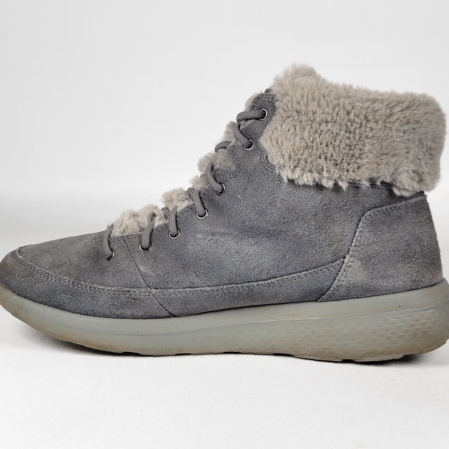 SKECHERS Skechers Women's On The Go Glacial Ultra Cozy Boots Gray Size 11 US 41 EU Size US 11 / IT 41 - 4 Thumbnail