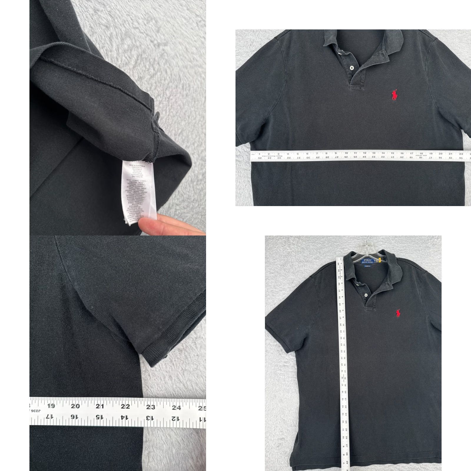 Ralph Lauren Polo Ralph Lauren Polo Shirt Men Extra Large Black 100% Cotton Classic Fit XL Black Polo Shirt Men Ralph Lauren Size US XL / EU 56 / 4 - 8 Thumbnail