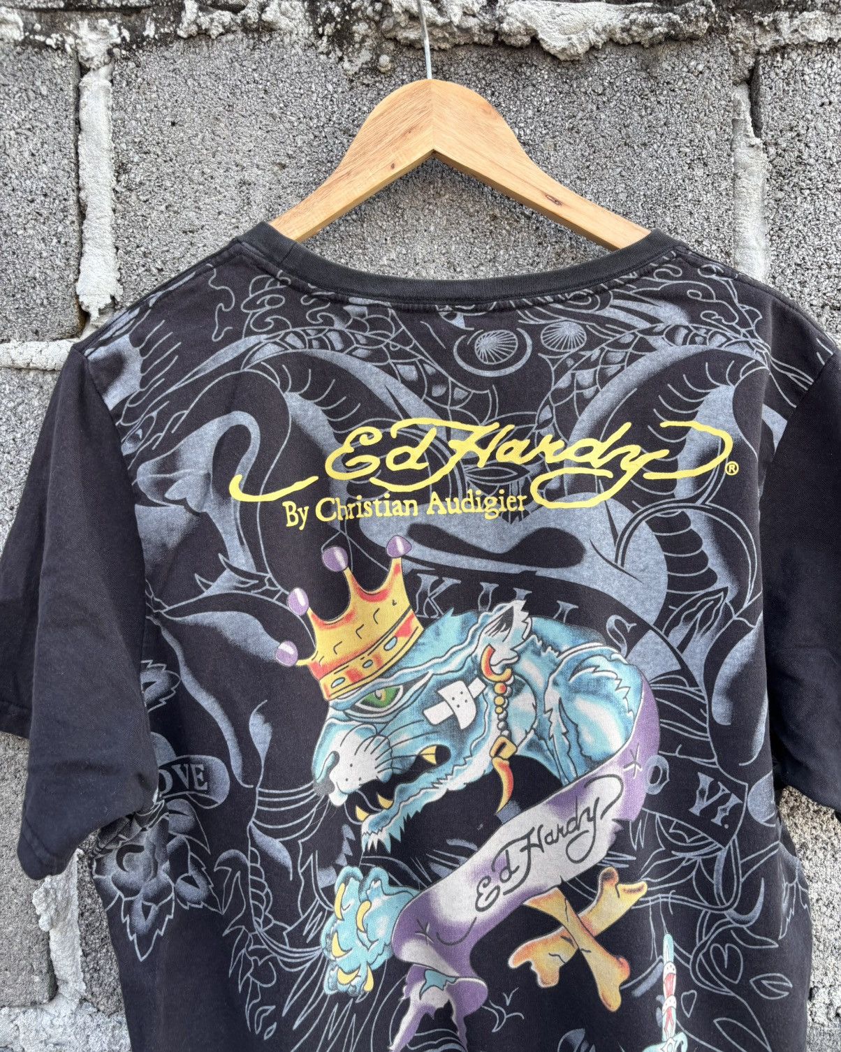 Ed Hardy Y2K Ed Hardy T Shirt By Christian Audigier Size US M / EU 48-50 / 2 - 7 Thumbnail