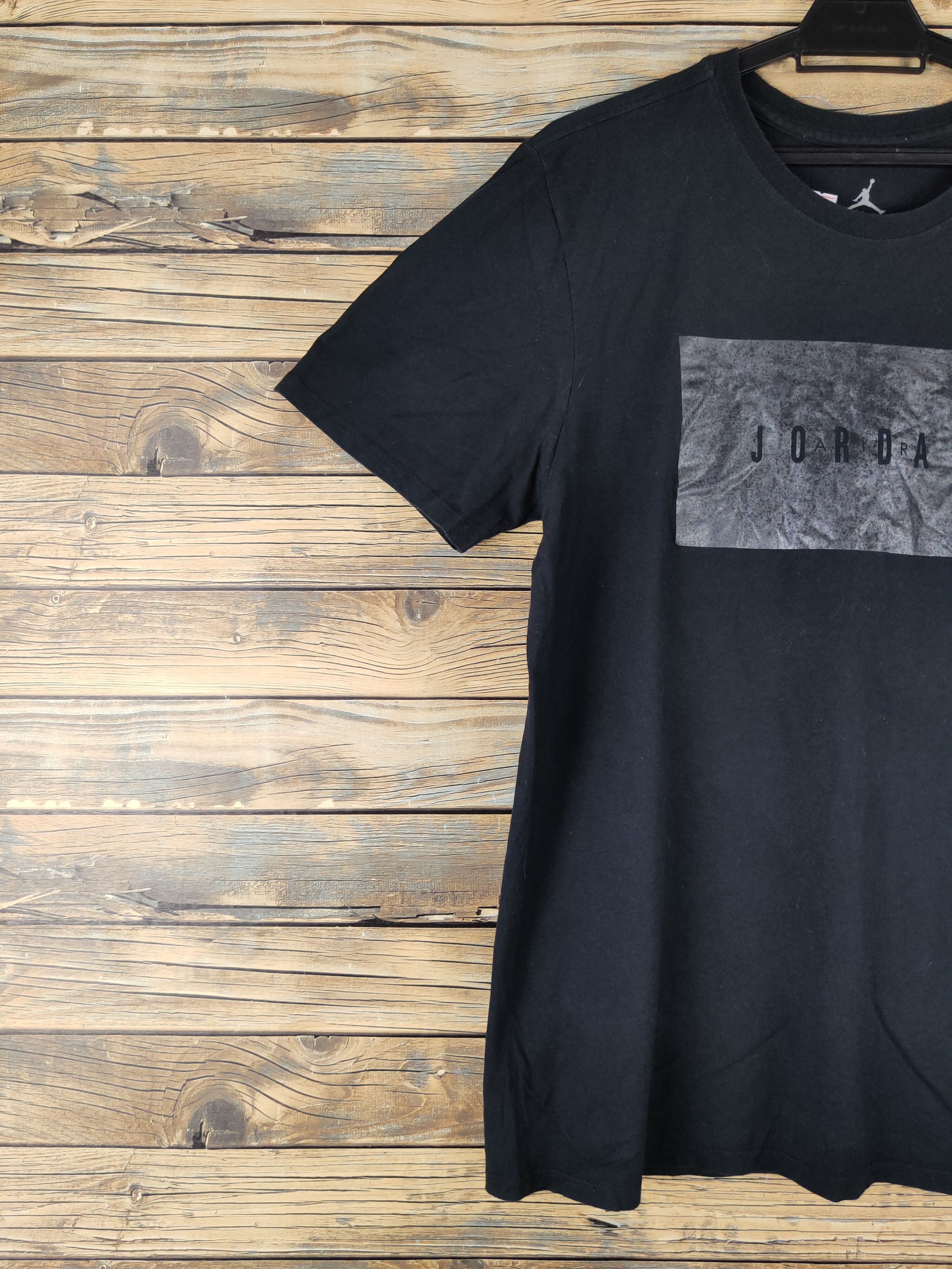 Japanese Brand DL Air Jordan Black Short Sleeve T-shirt #1171 Size US L / EU 52-54 / 3 - 4 Thumbnail