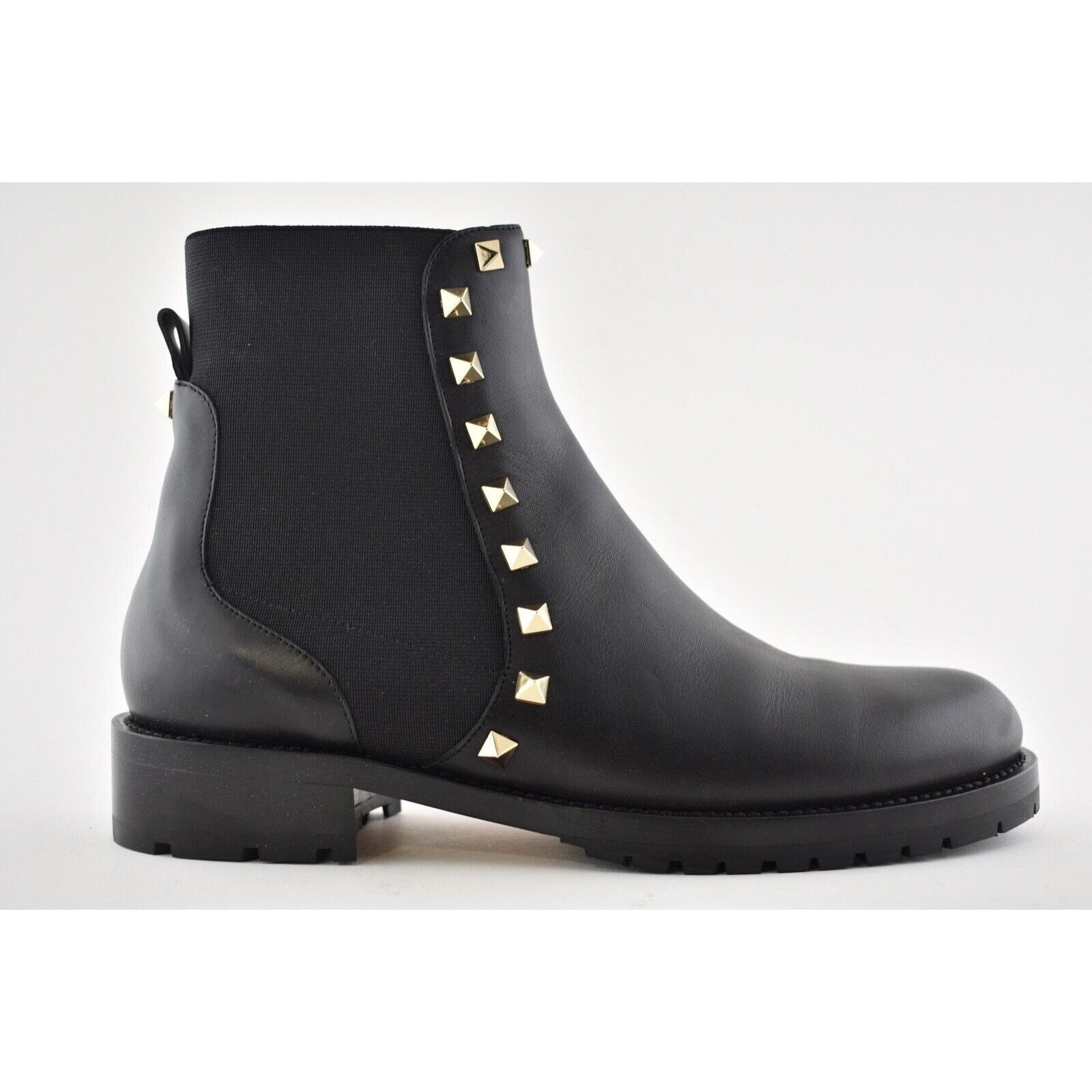 Valentino Valentino Rockstud Chelsea 20mm Black Leather Stud Heel Size US 7 / IT 37 - 2 Thumbnail