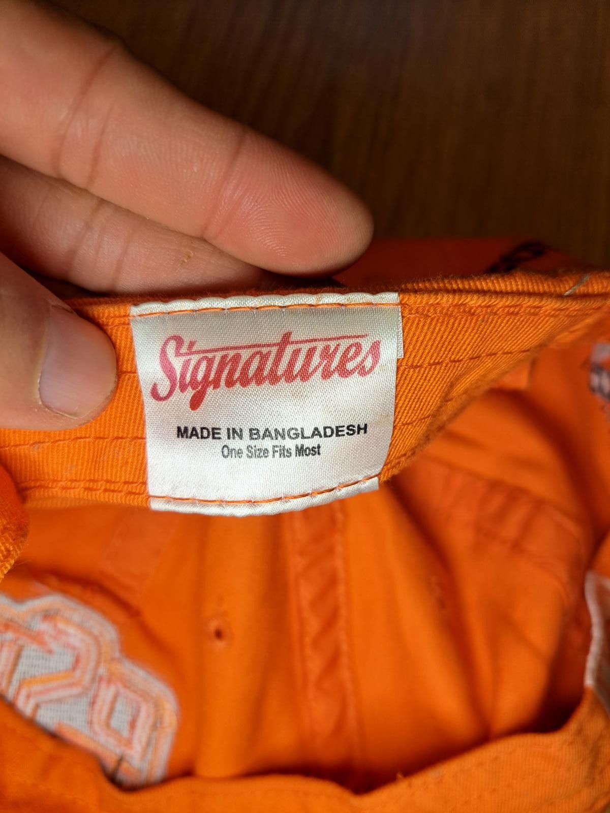 Signatures NEW OSU Cowboys Signatures Official Hat Orange Adjustable Size ONE SIZE - 3 Thumbnail