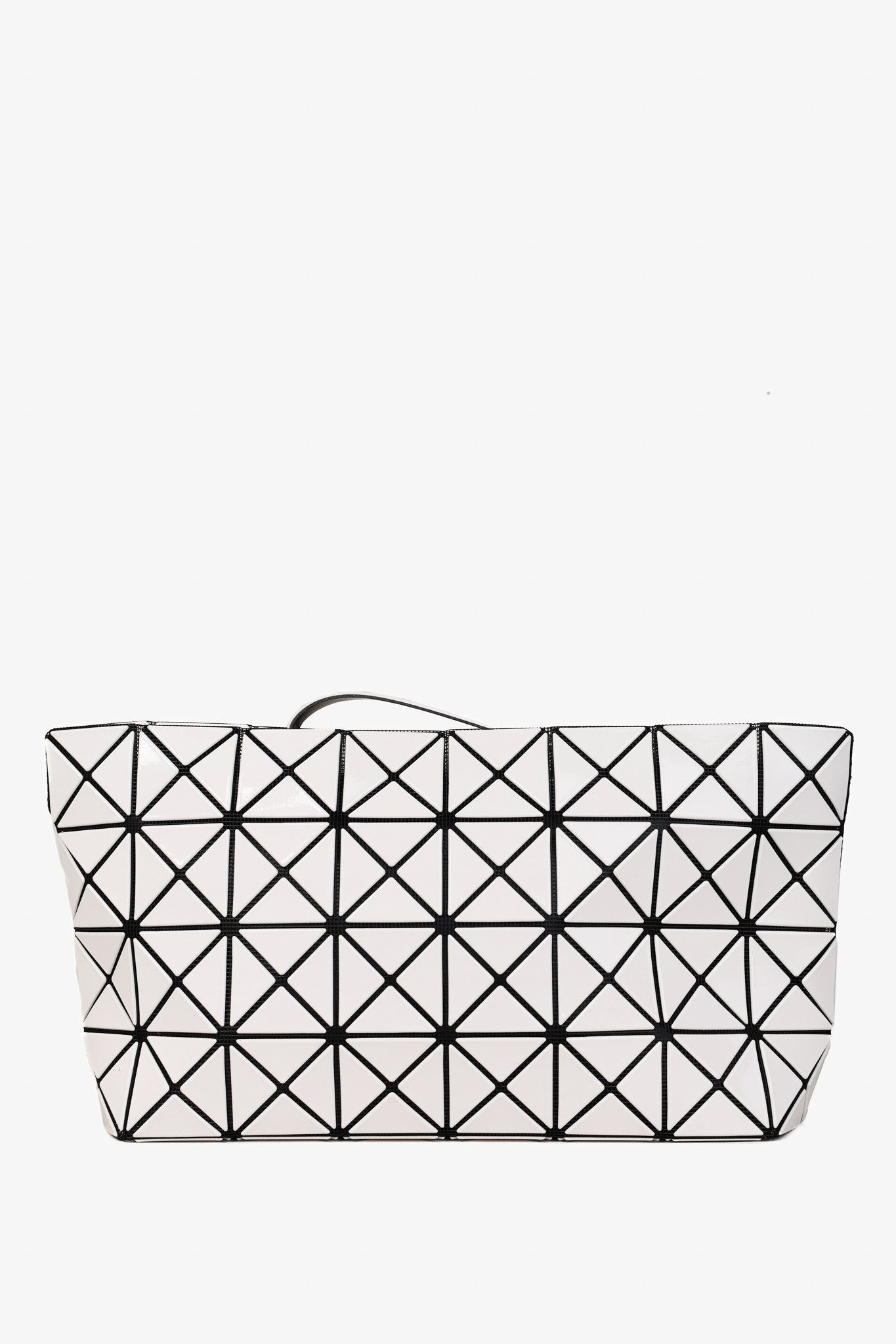 Issey Miyake Bao Bao Bao Bao Issey Miyake White Geometric PVC Clutch Size ONE SIZE - 4 Thumbnail