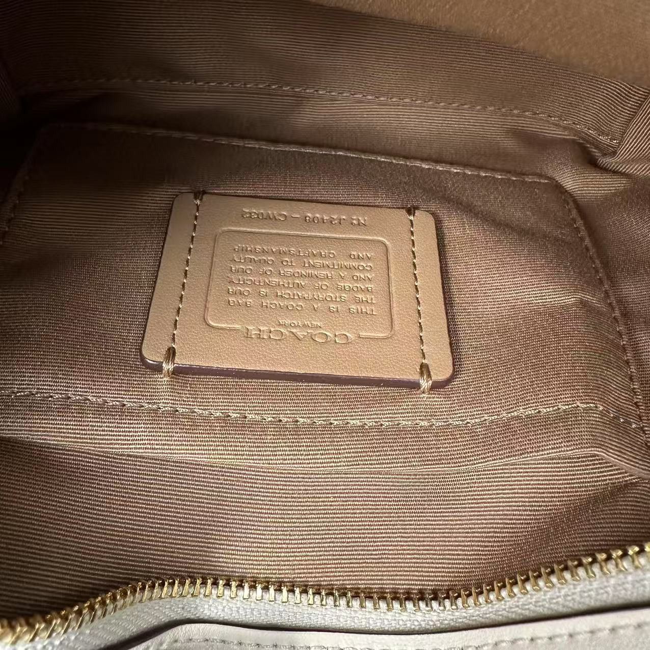 Coach Coach City Mini Tote Bag In Signature Canvas IN Sand CW032 Size ONE SIZE - 10 Thumbnail