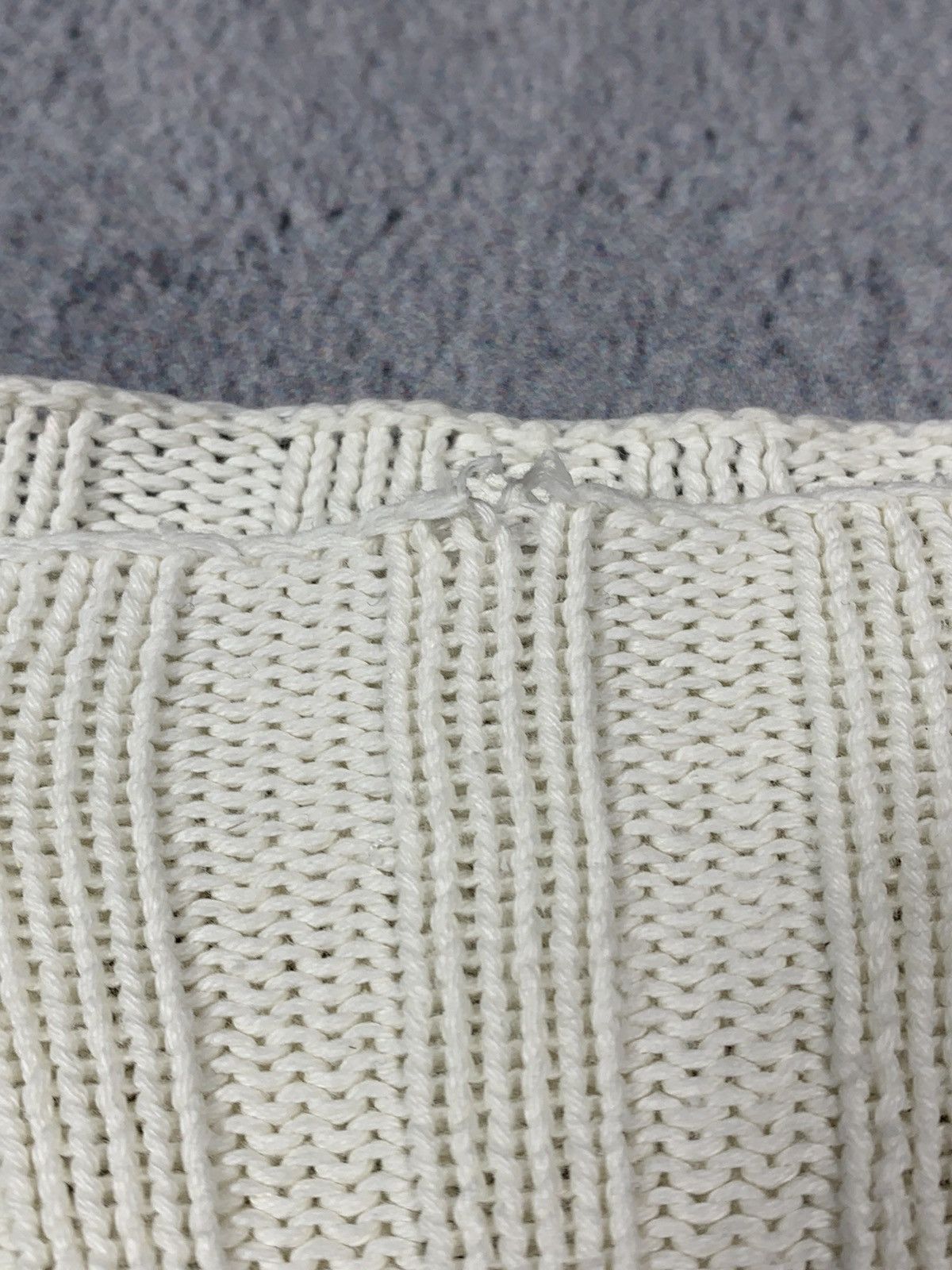 Japanese Brand Vintage Y2K Avant Garde 1/4 zip ribbed tailored sweater L Size L / US 10 / IT 46 - 7 Thumbnail