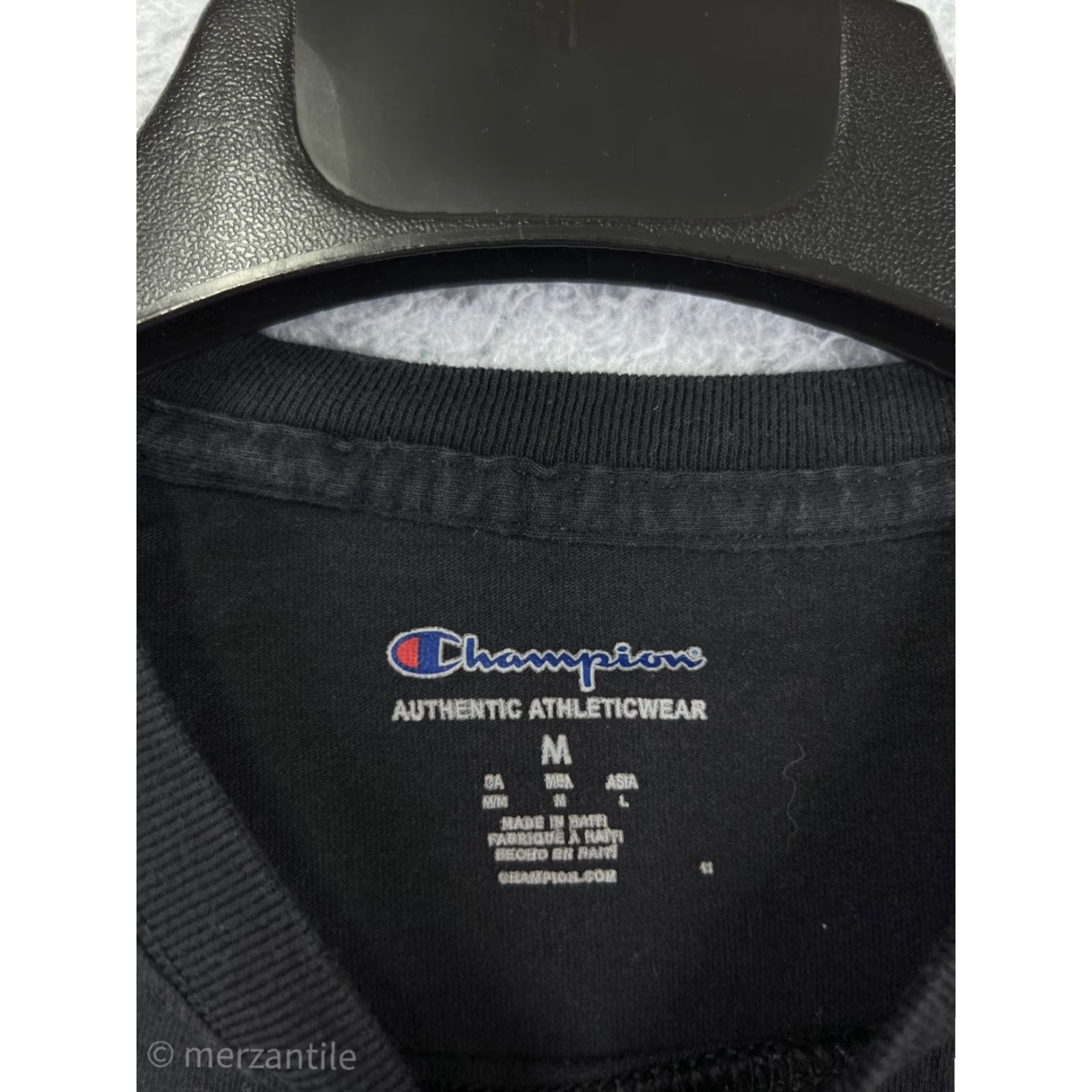 Champion Champion Men’s Shirt M Blue Logo Short Sleeve Crew Neck Cotton Blend Size US M / EU 48-50 / 2 - 4 Thumbnail