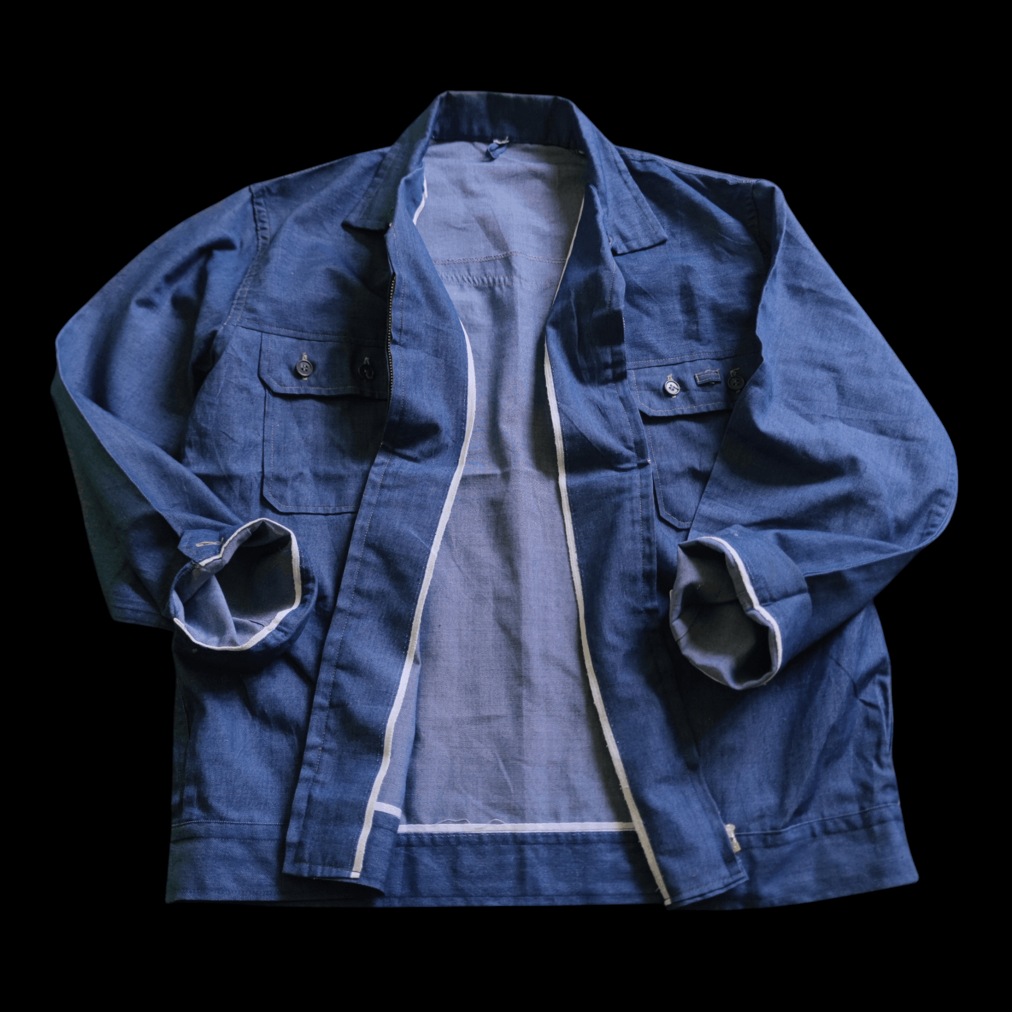 Vintage SUPER RARE VINTAGE CHAMBRAY SELVEDGE WORKER JACKET Size US M / EU 48-50 / 2 - 1 Thumbnail